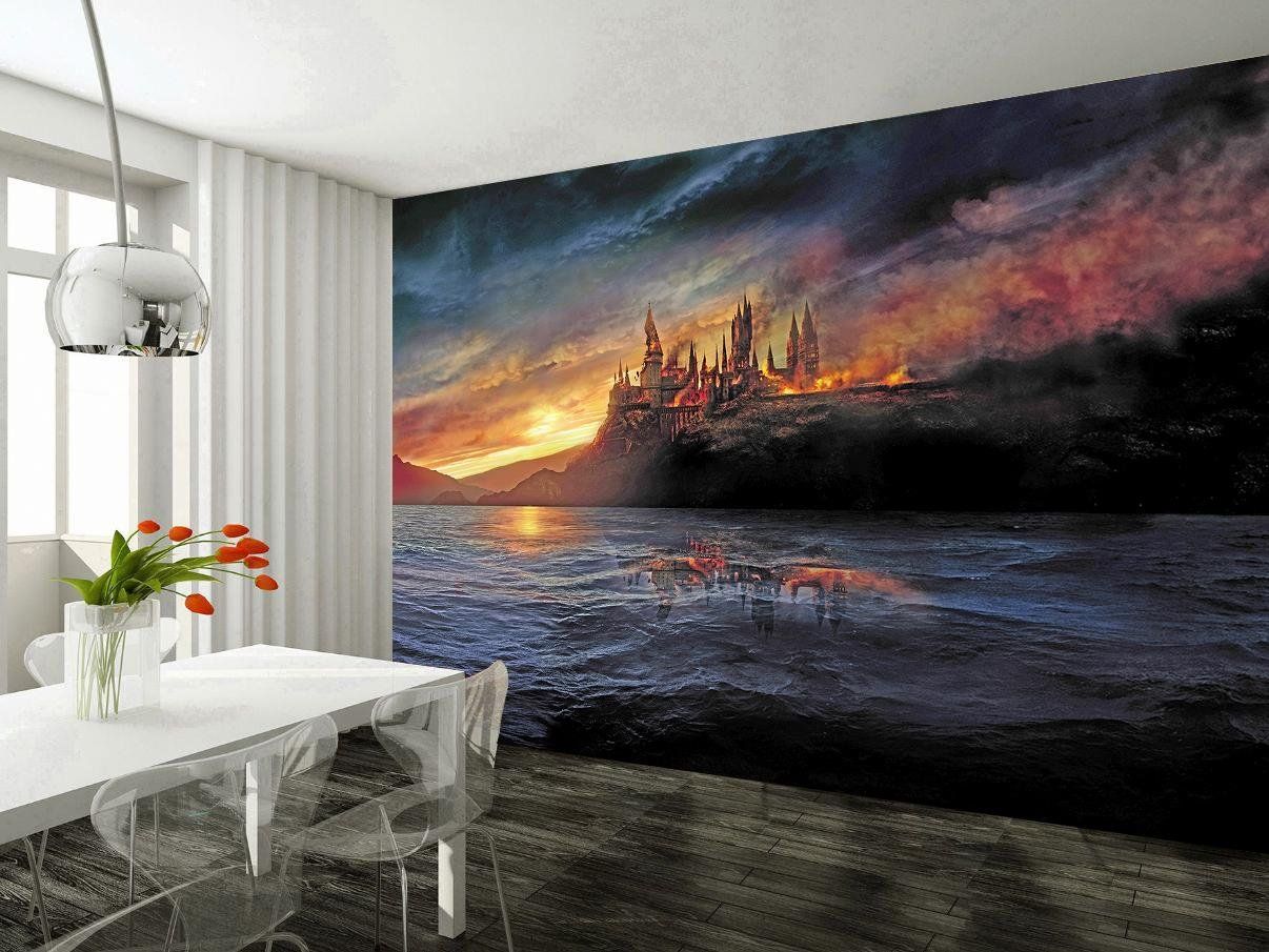Castello Hogwarts murale parete, scuola di magia, 1206x905 HD, Desktop