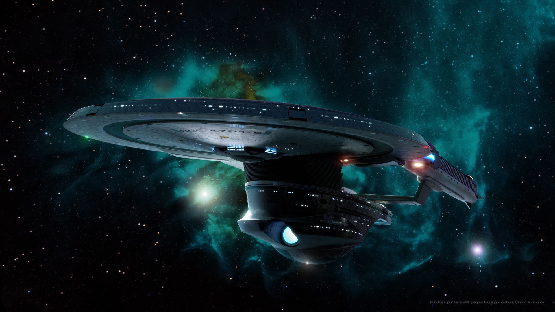Astronave Enterprise nello spazio, 1920x1080 Full HD, PC