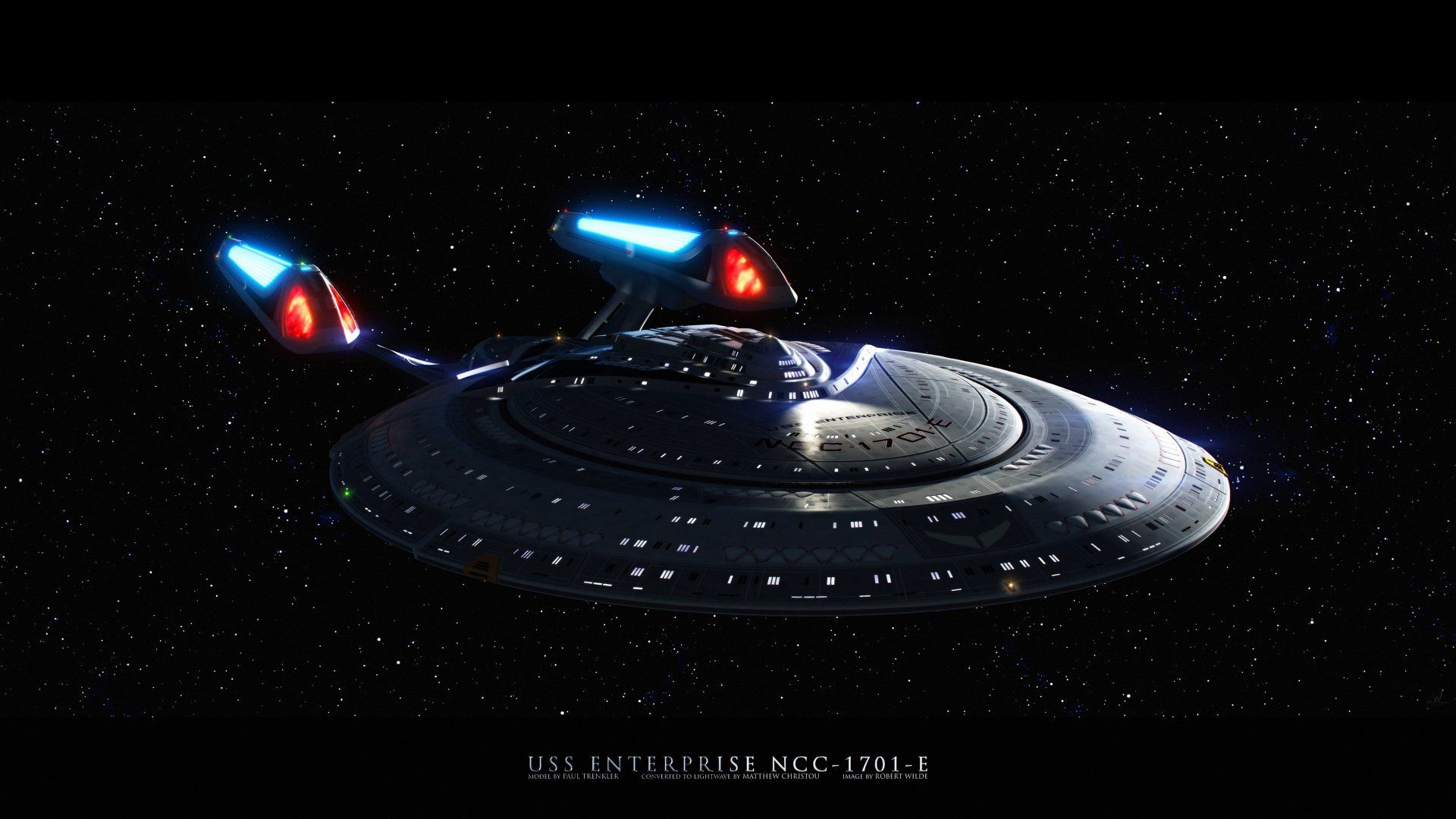 Astronave USS Enterprise nello spazio, 1920x1080 Full HD 1080p, Desktop