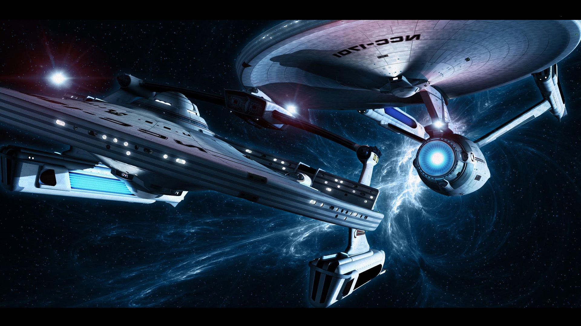 Astronavi Star Trek nello spazio, 1920x1080 Full HD 1080p, Laptop