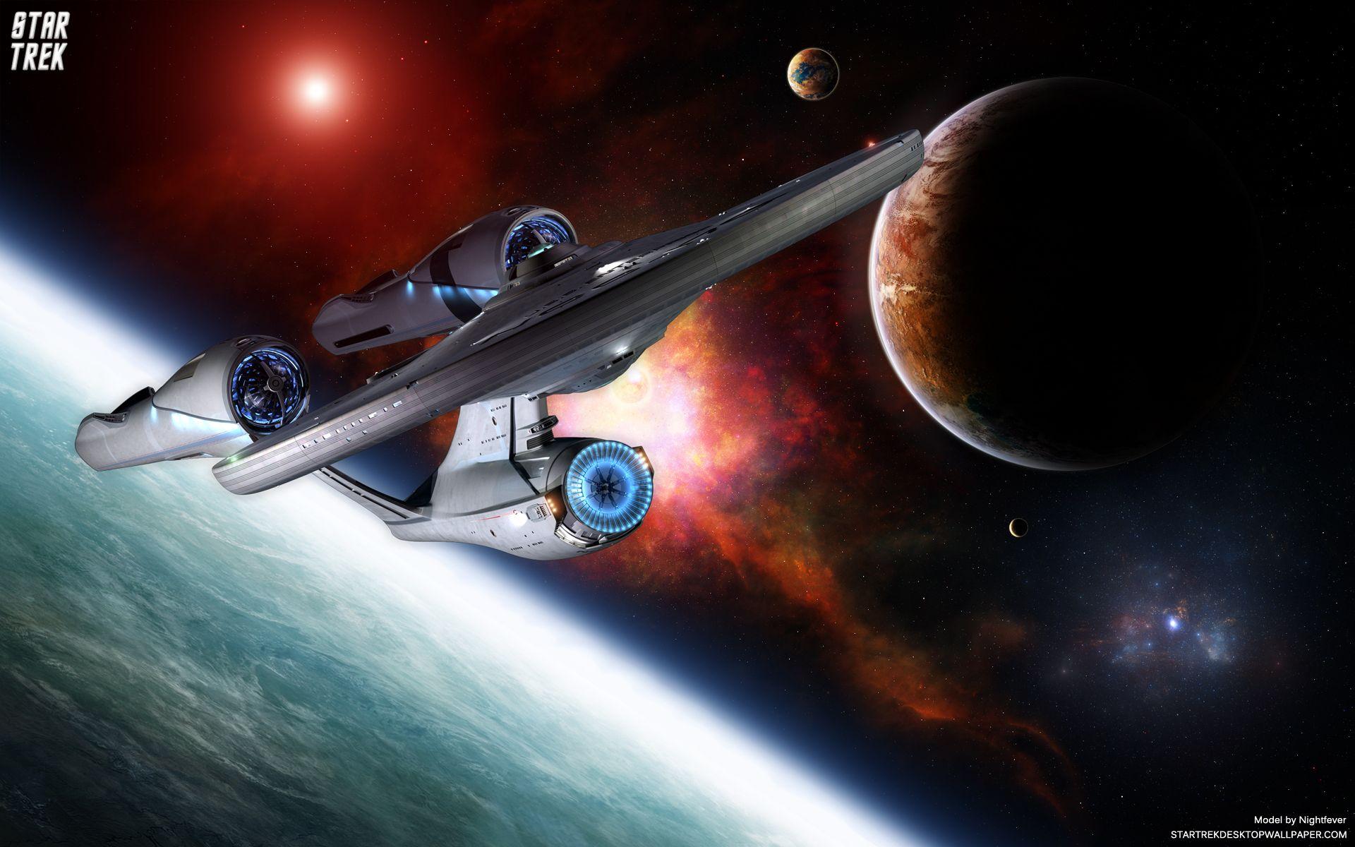 Astronave USS Enterprise nello spazio, 1920x1200 Full HD+ WUXGA, iMac