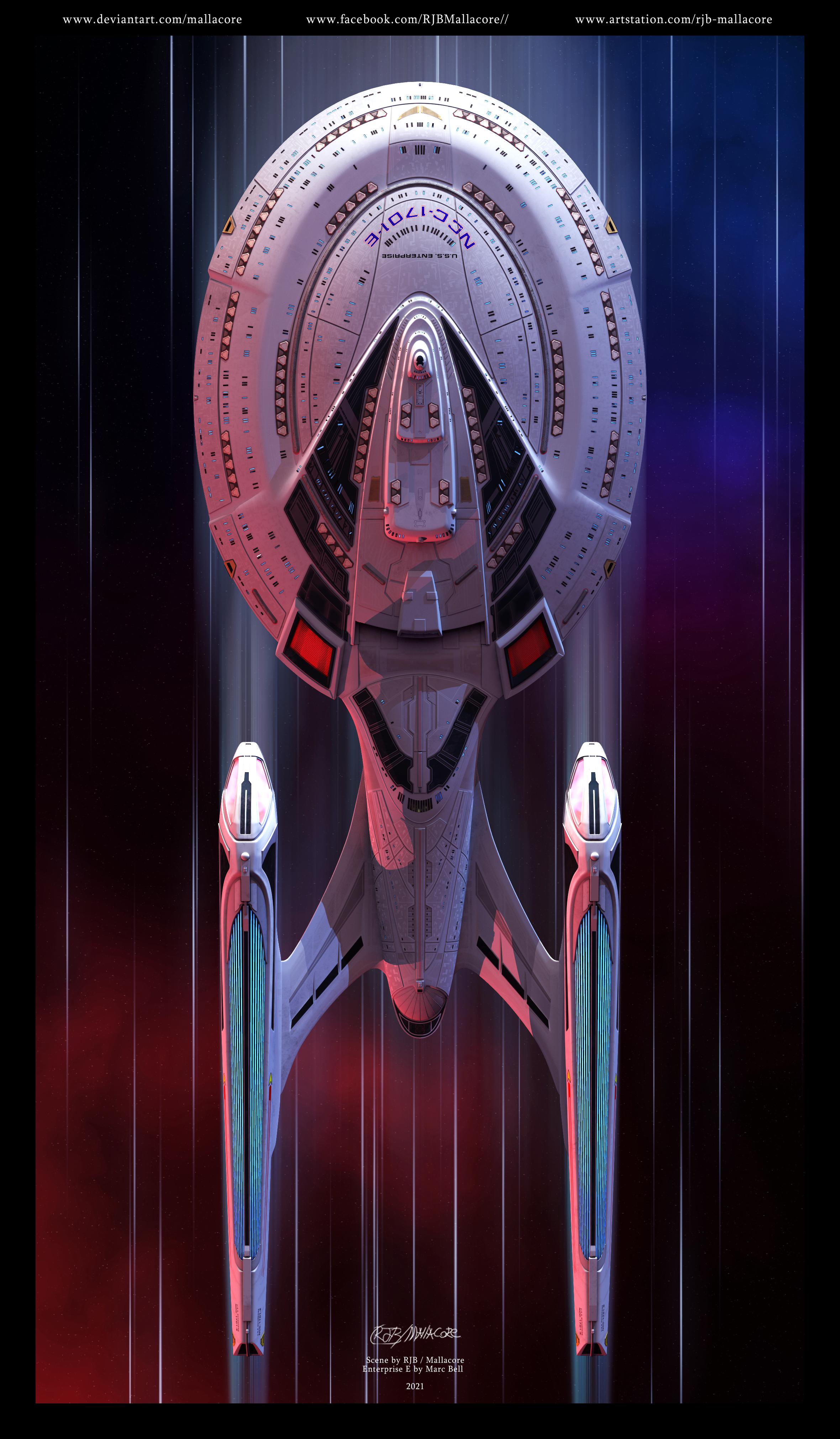 Astronave Enterprise Star Trek, 2360x4040 Verticale, Telefono