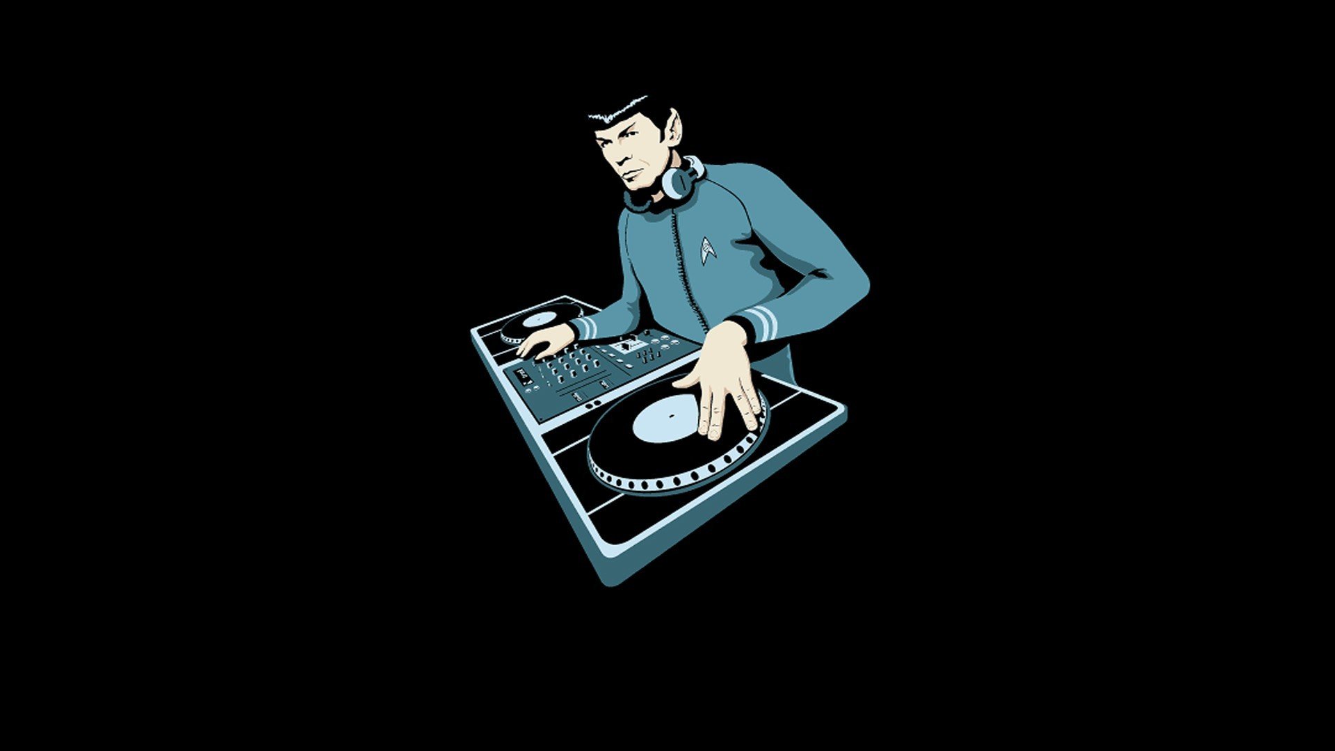 Spock DJ mixer console, 1920x1080 Full HD 1080p, Laptop