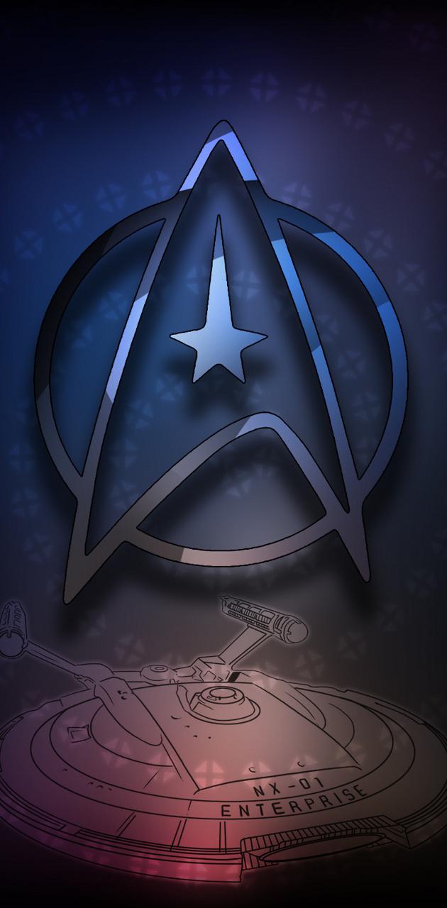 Logo Star Trek Flotta Stellare, 630x1280 Verticale, Telefono