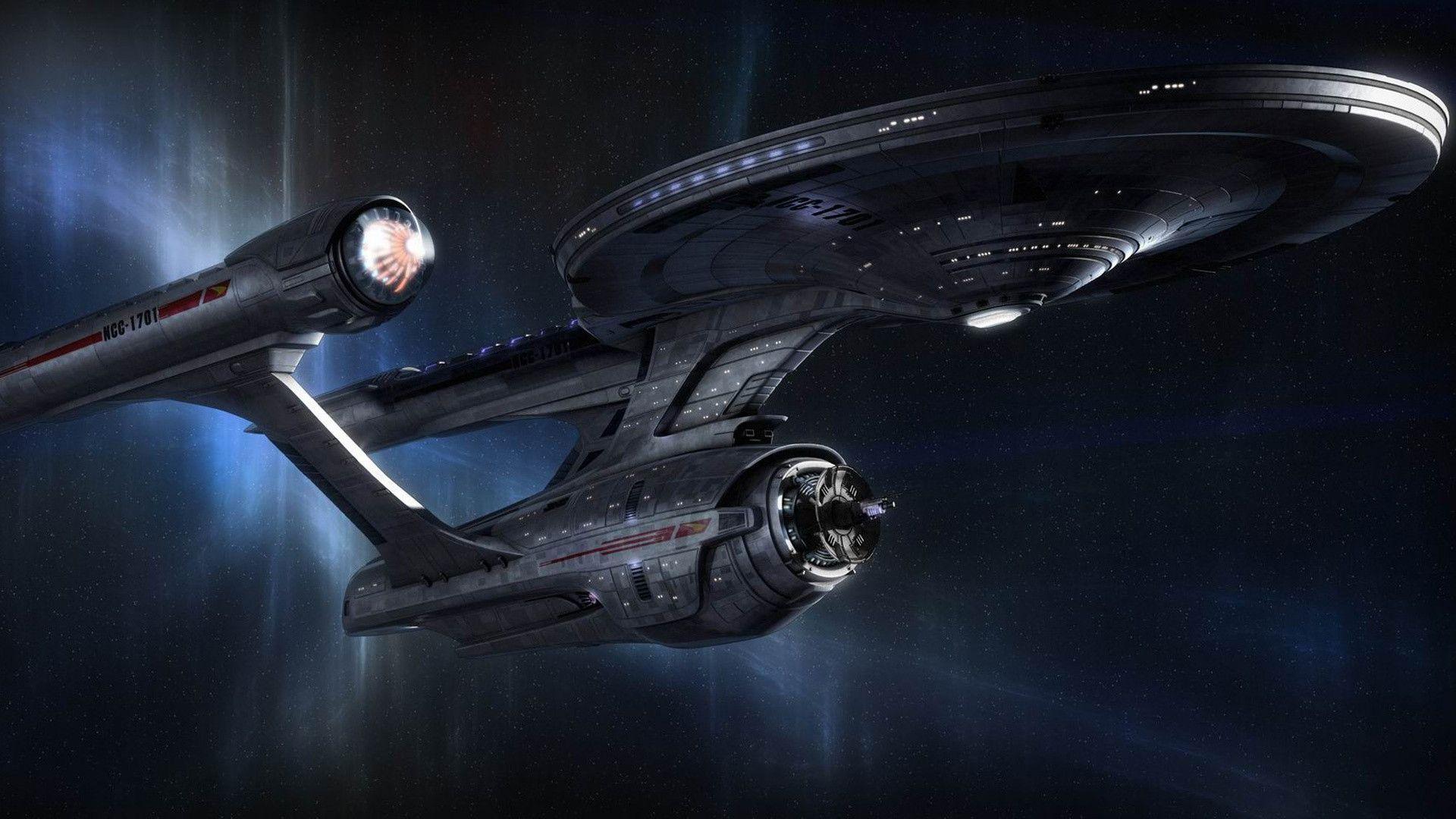 Astronave Enterprise nello spazio, 1920x1080 Full HD 1080p, Laptop