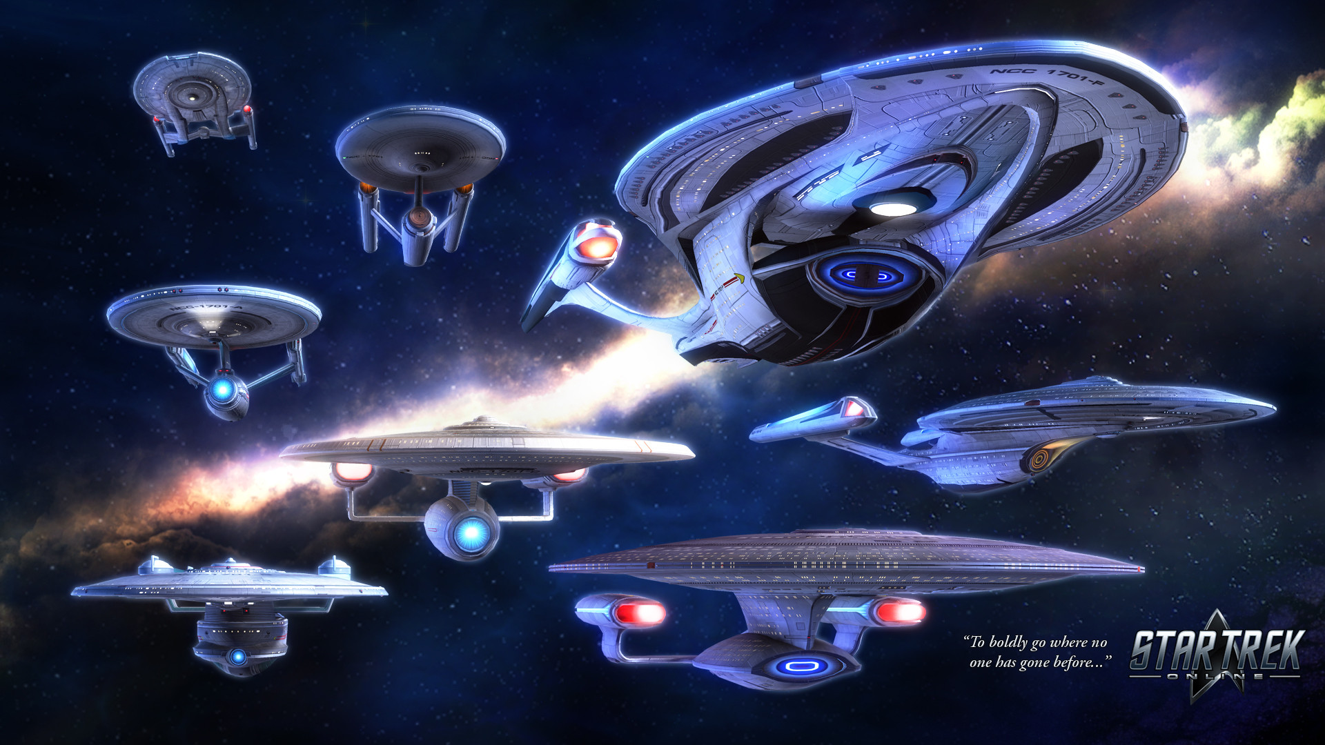 Astronavi Star Trek nello spazio, 1920x1080 Full HD 1080p, PC Desktop