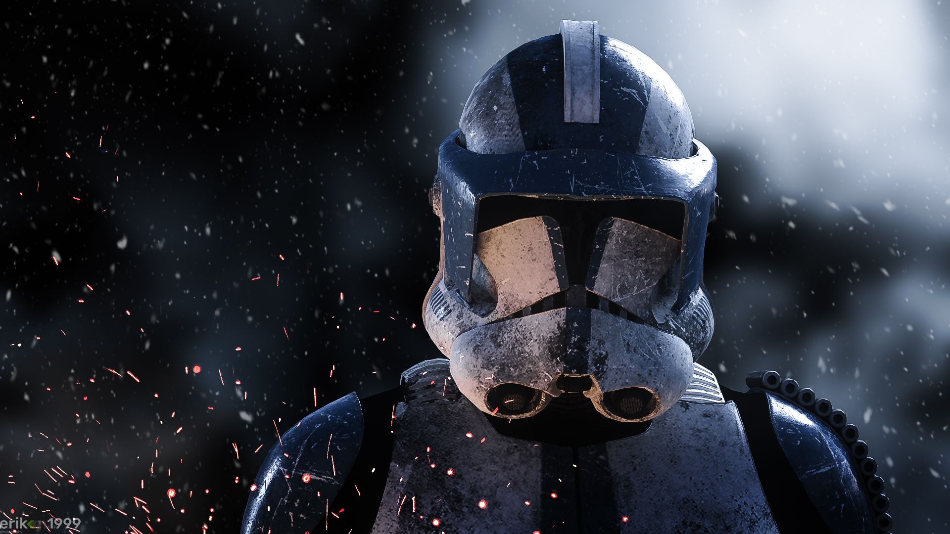 Clone Trooper casco Star Wars, saga fantascientifica, 1920x1080 Full HD, Desktop