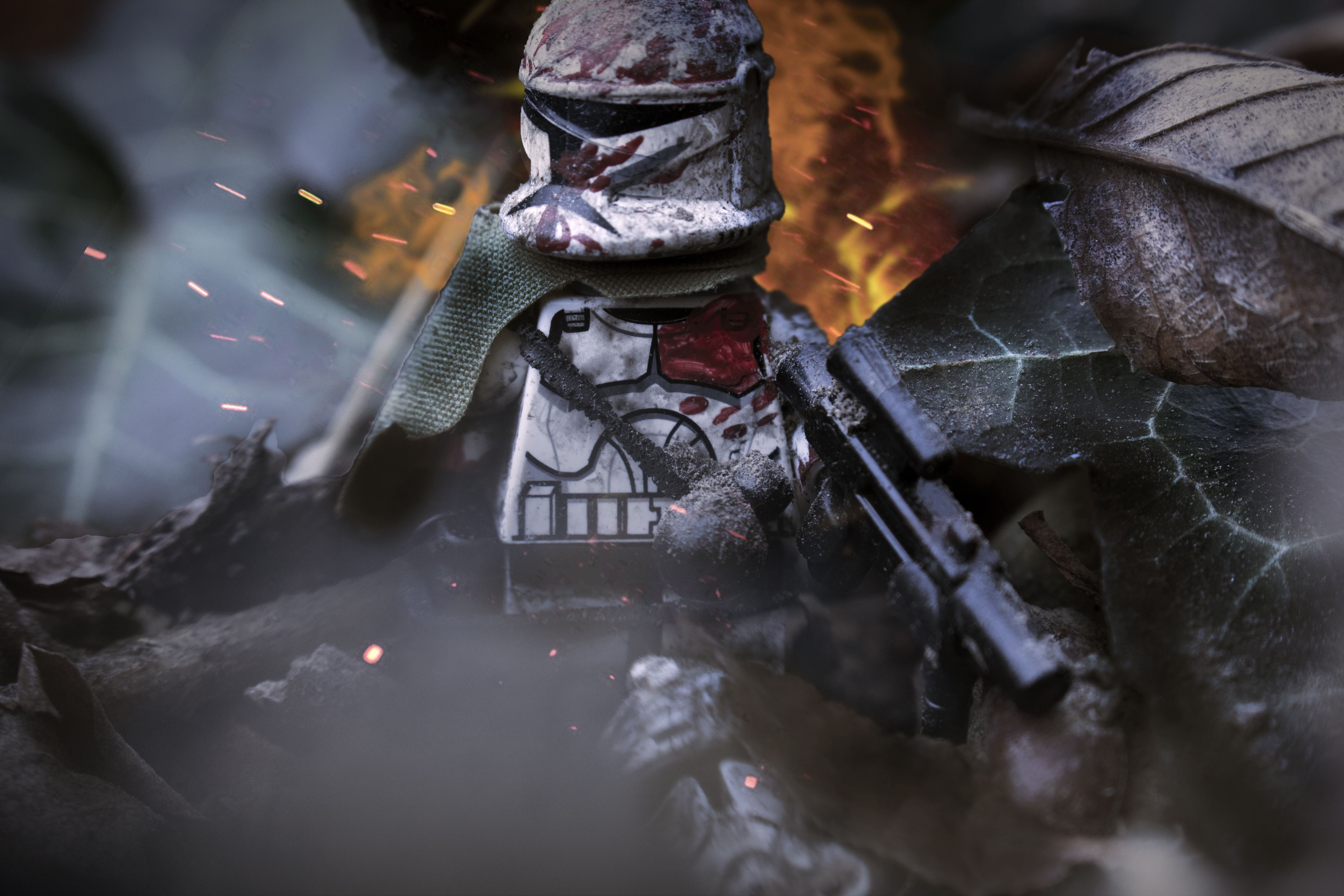 Lego Clone Trooper battaglia, 5184x3456 Ultra HD, Monitor 4K