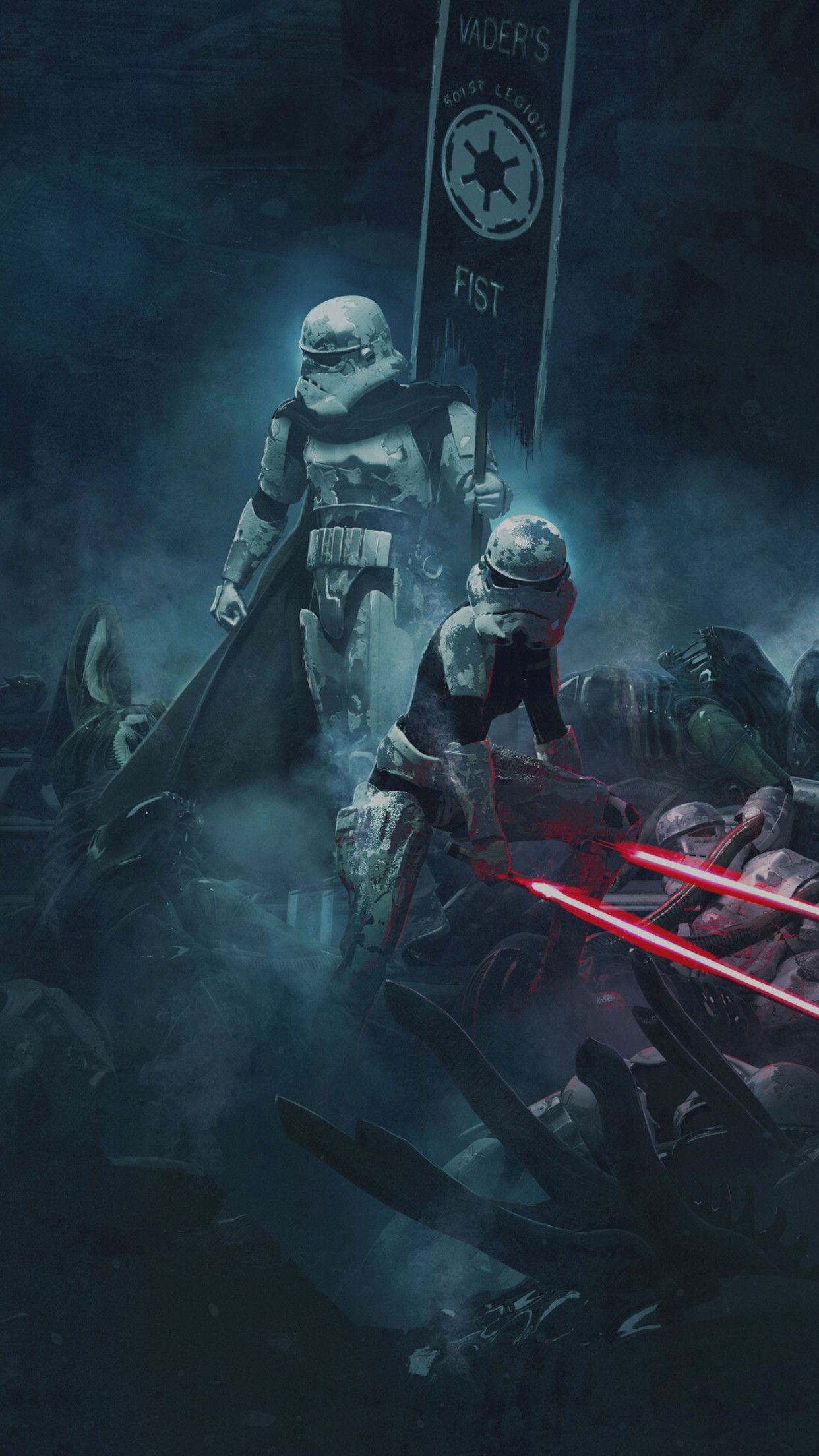 Cloni Star Wars battaglia, 1242x2208 Full HD Verticale, Smartphone