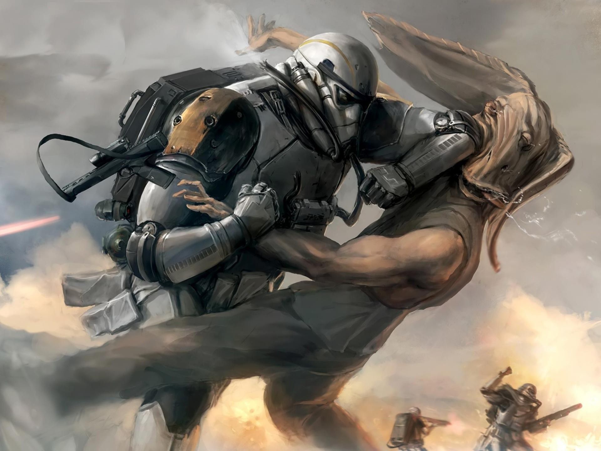 Clone Trooper in combattimento, 1920x1440 WUXGA, iMac