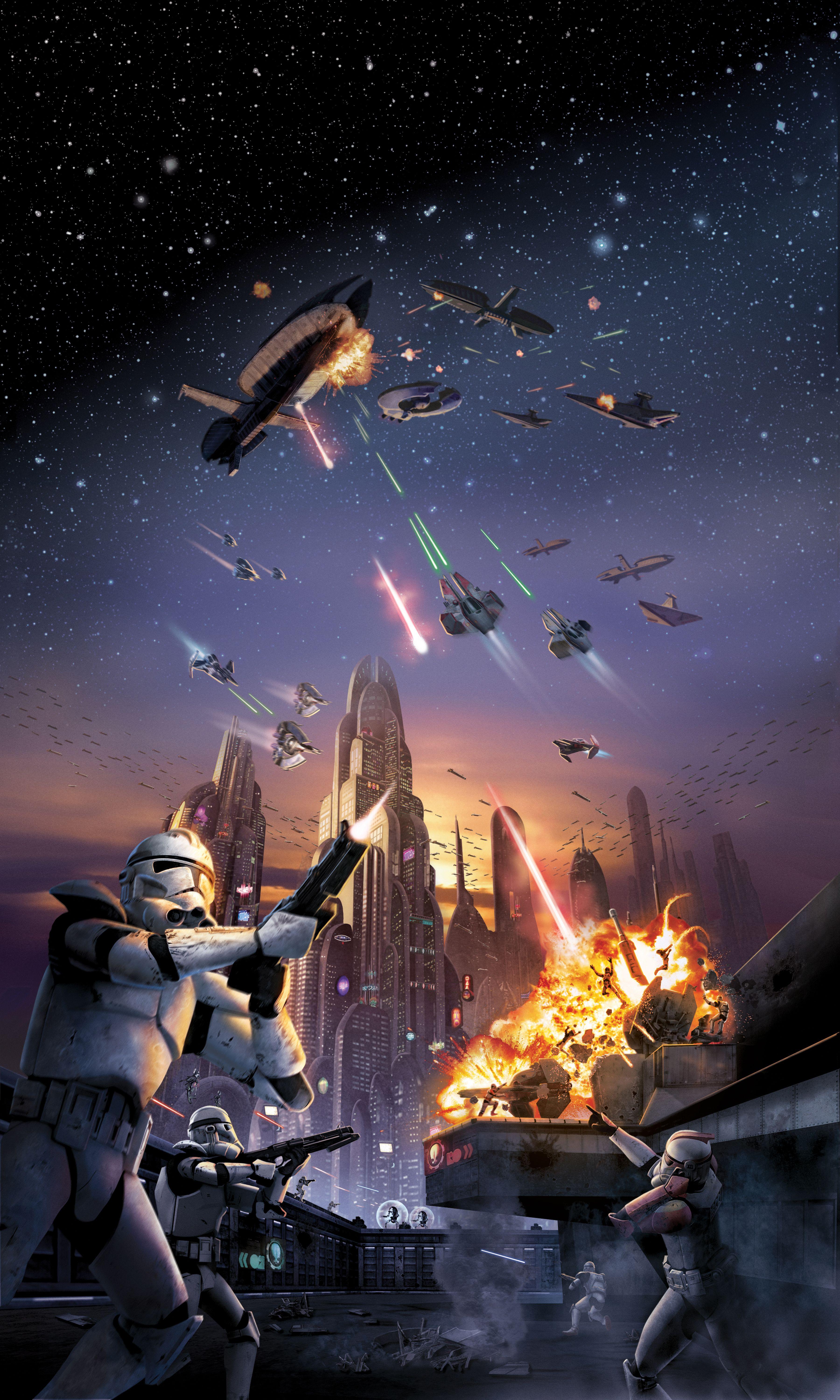 Clone Trooper battaglia città, 3600x6000 Verticale, OnePlus