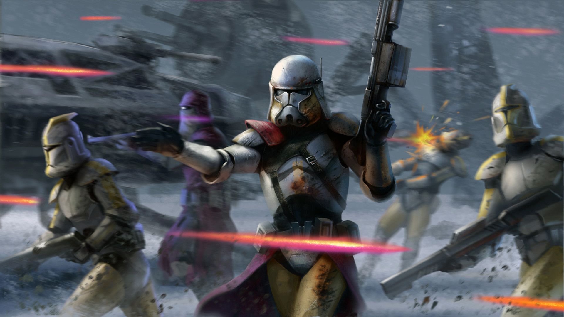 Soldati cloni Star Wars battaglia, 1920x1080 1080p, PC Desktop