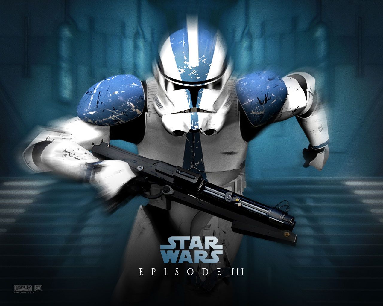 Clone Trooper Star Wars blu, 1280x1024 HD, Desktop