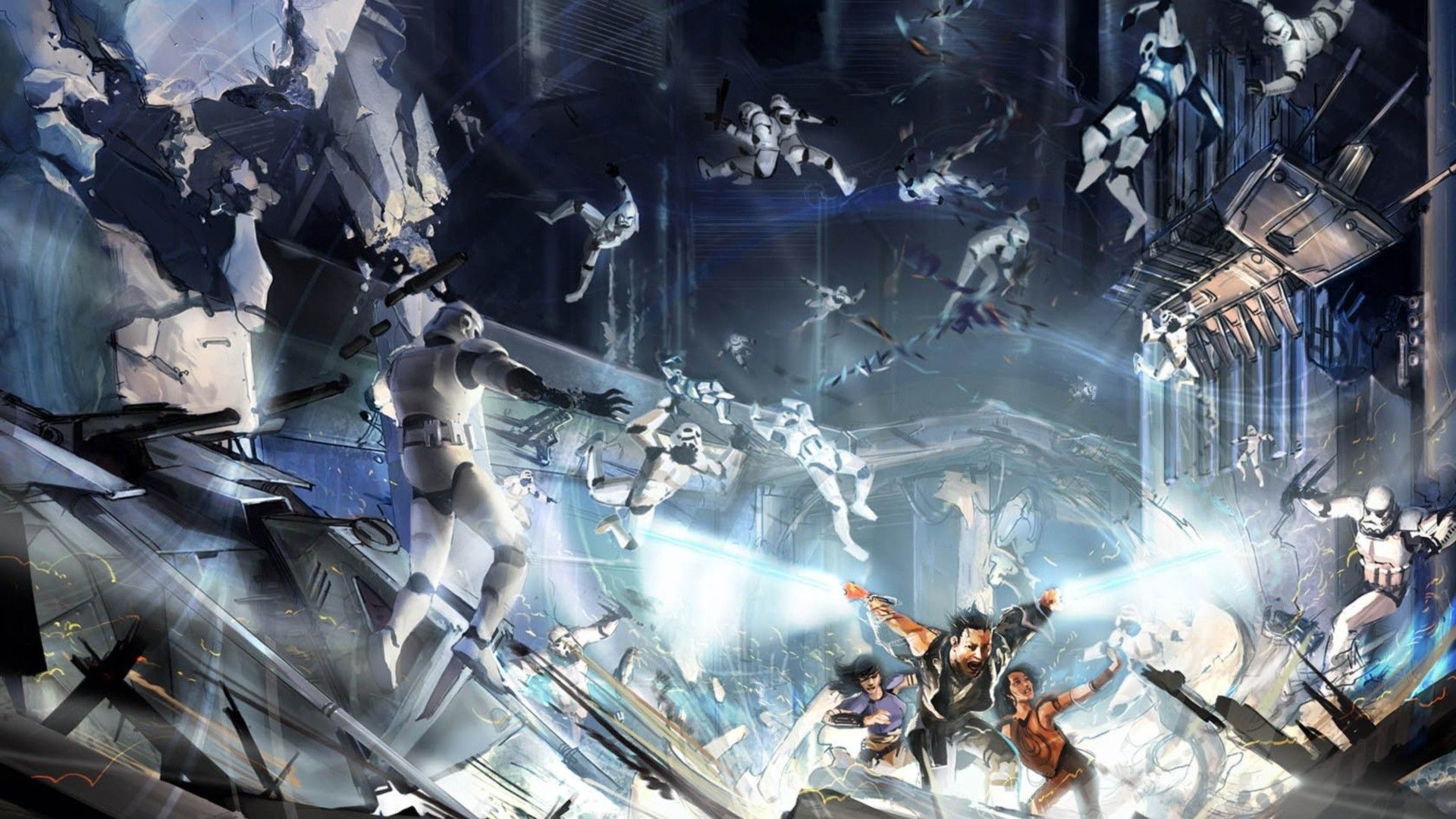 Cloni Star Wars battaglia 501st, 1920x1080 Full HD, Desktop