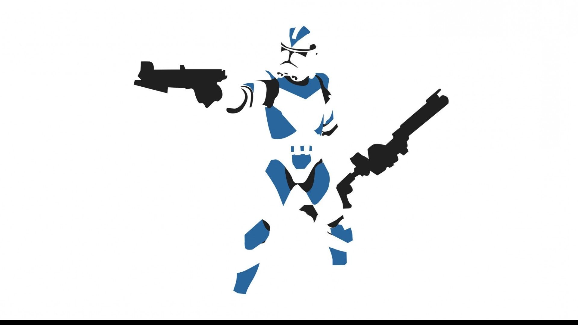 Clone trooper minimalista blu, 1920x1080 Full HD 1080p, Laptop