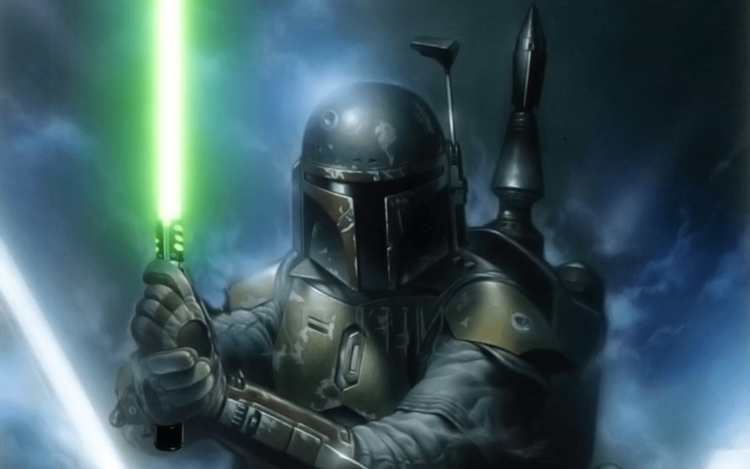 Boba Fett con spada laser, 2560x1600 2K+, Laptop