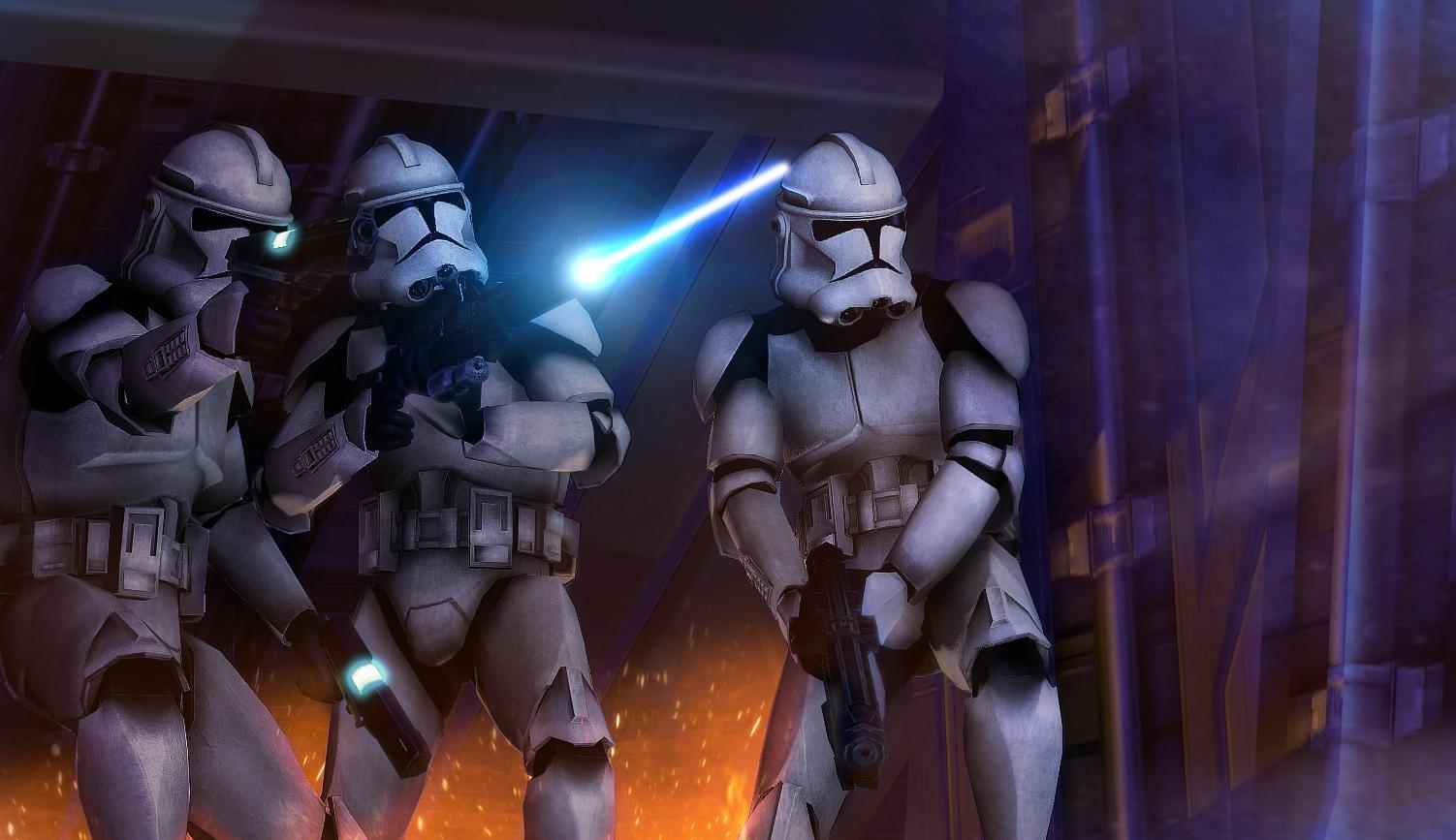 Cloni Star Wars in battaglia, 1502x867 HD, Desktop