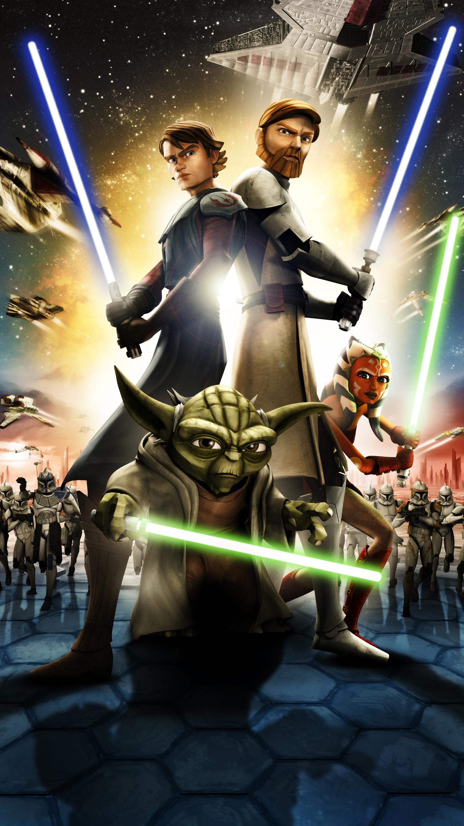 Star Wars Clone Wars personaggi, 1536x2732 Verticale, Android