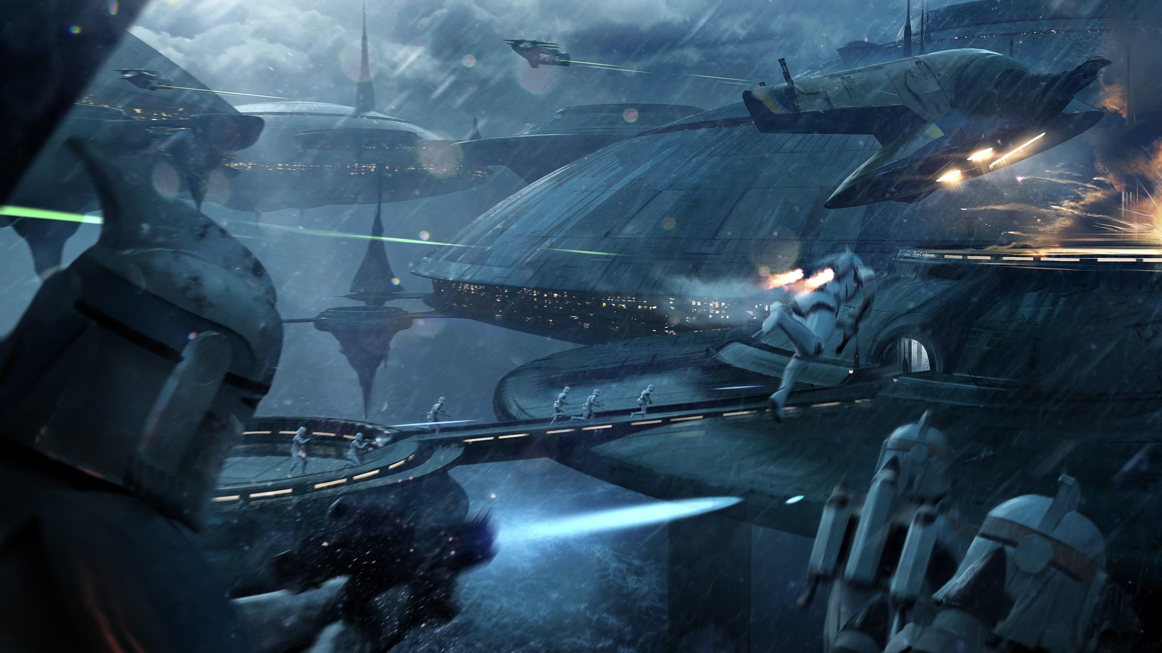 Cloni Star Wars battaglia, 3840x2160 UHD, PC 4K