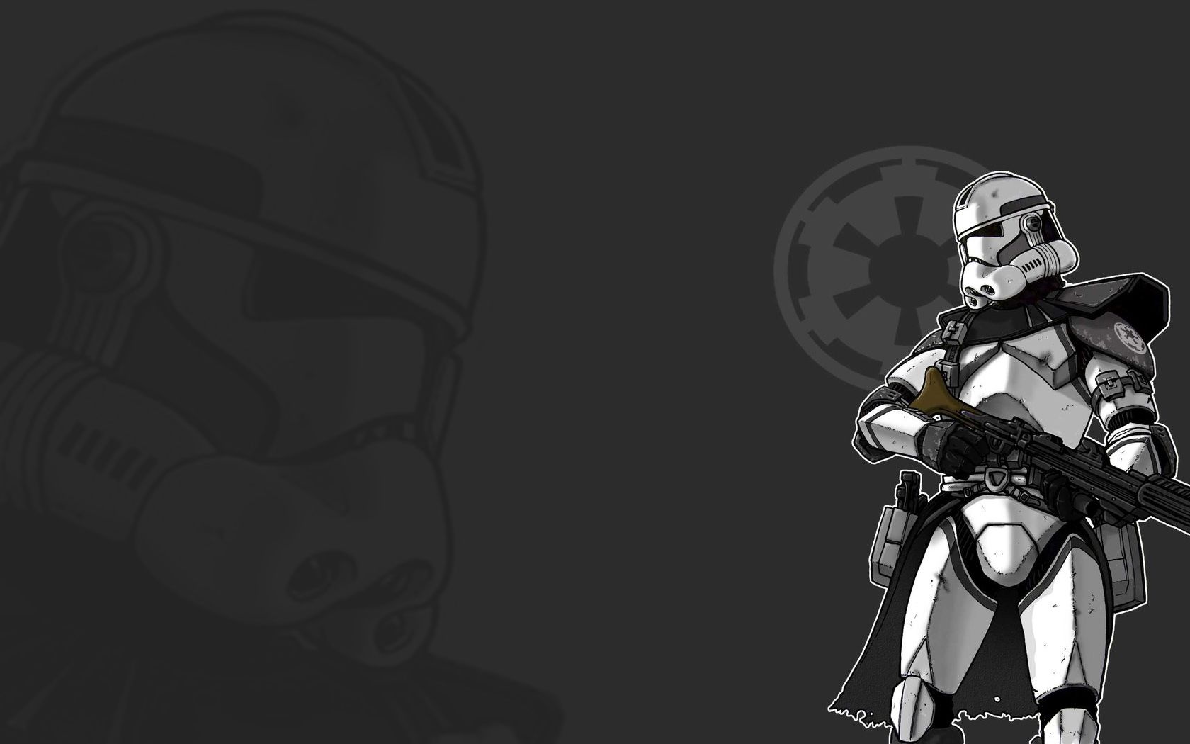Clone Trooper Star Wars grigio, 1680x1050 900p, Desktop