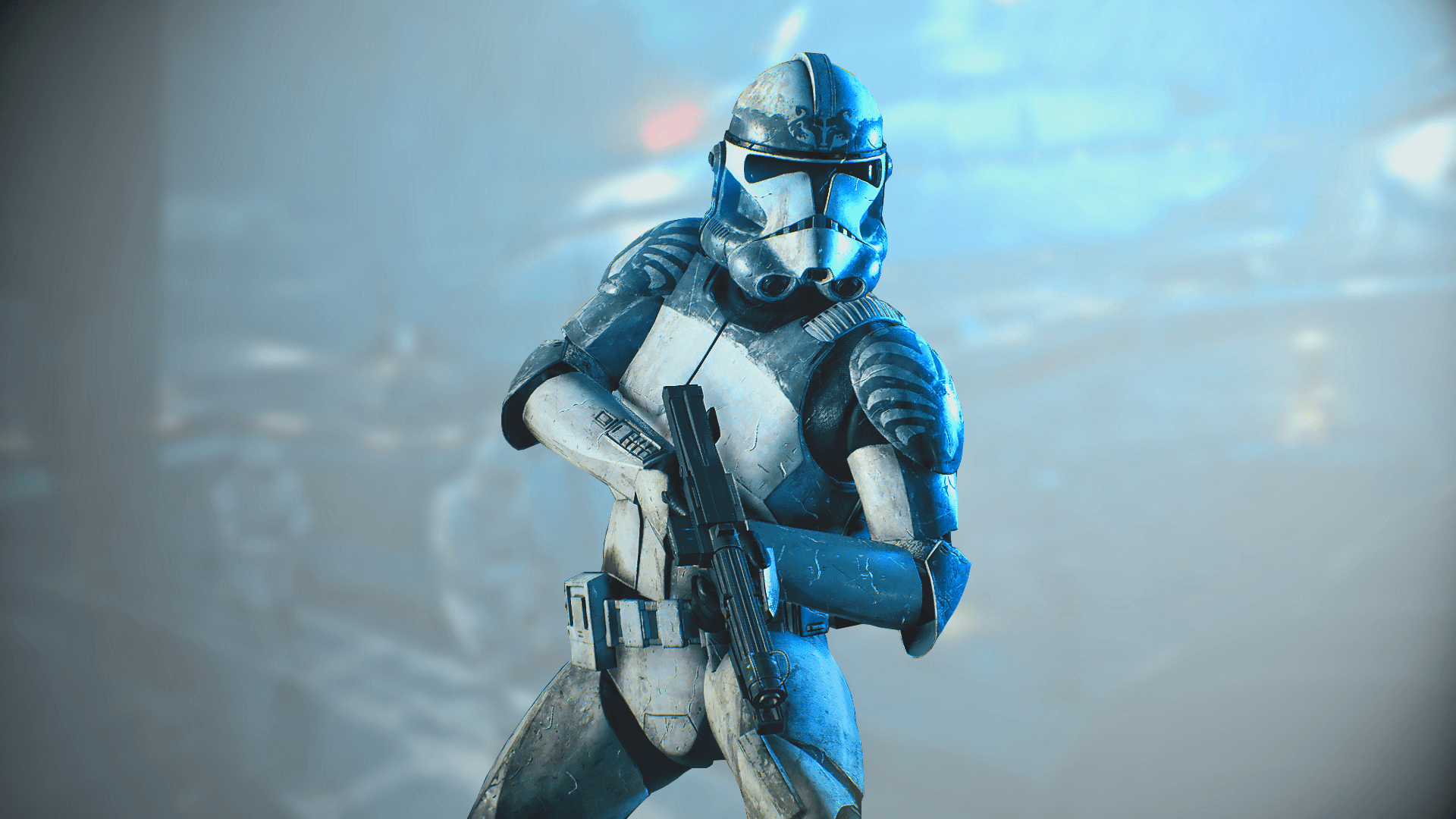 Clone trooper Star Wars blu, saga fantascientifica, 1920x1080 Full HD 1080p, Desktop