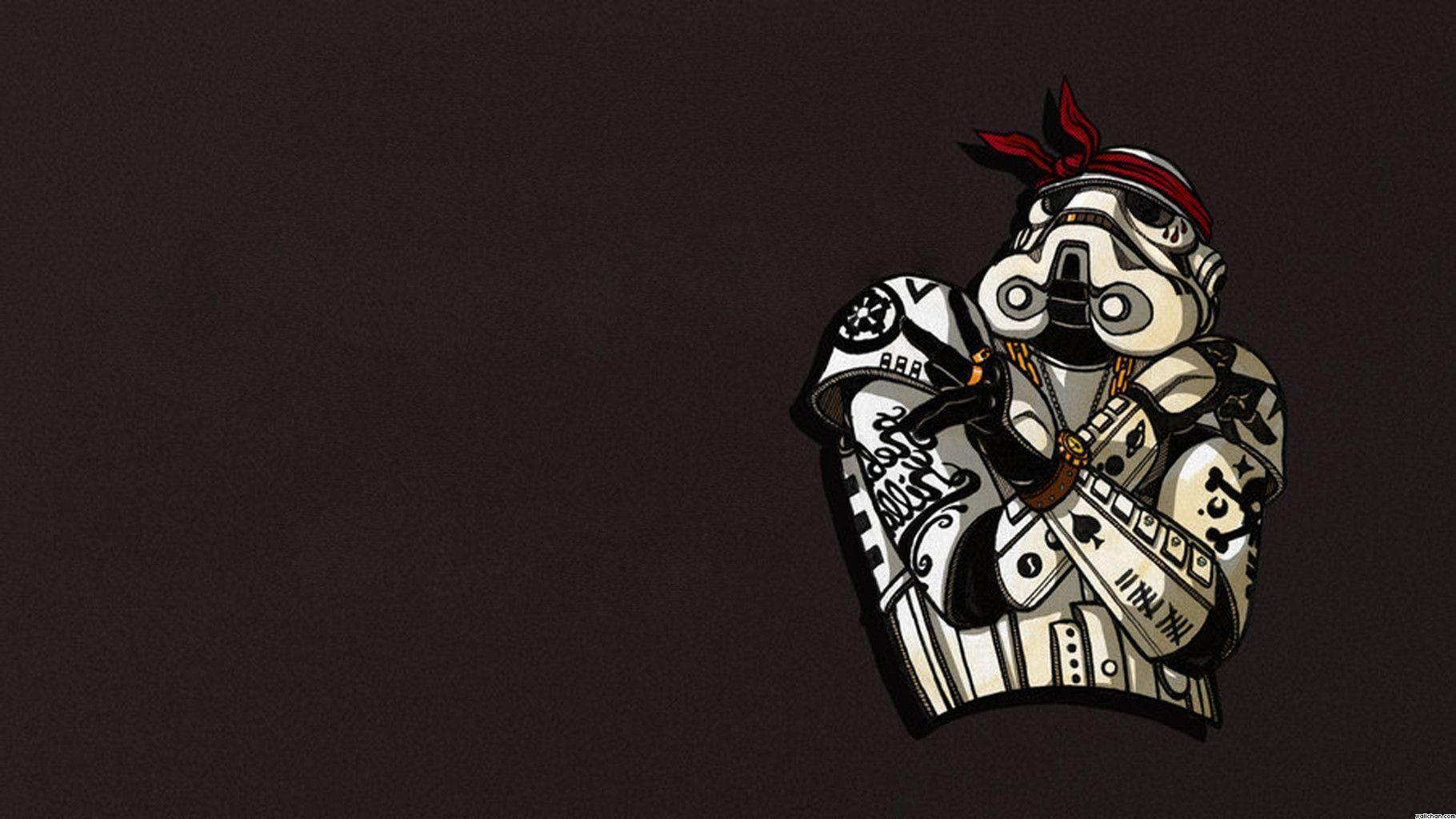 Stormtrooper con bandana rossa, 1820x1024 HD Ready, PC Desktop