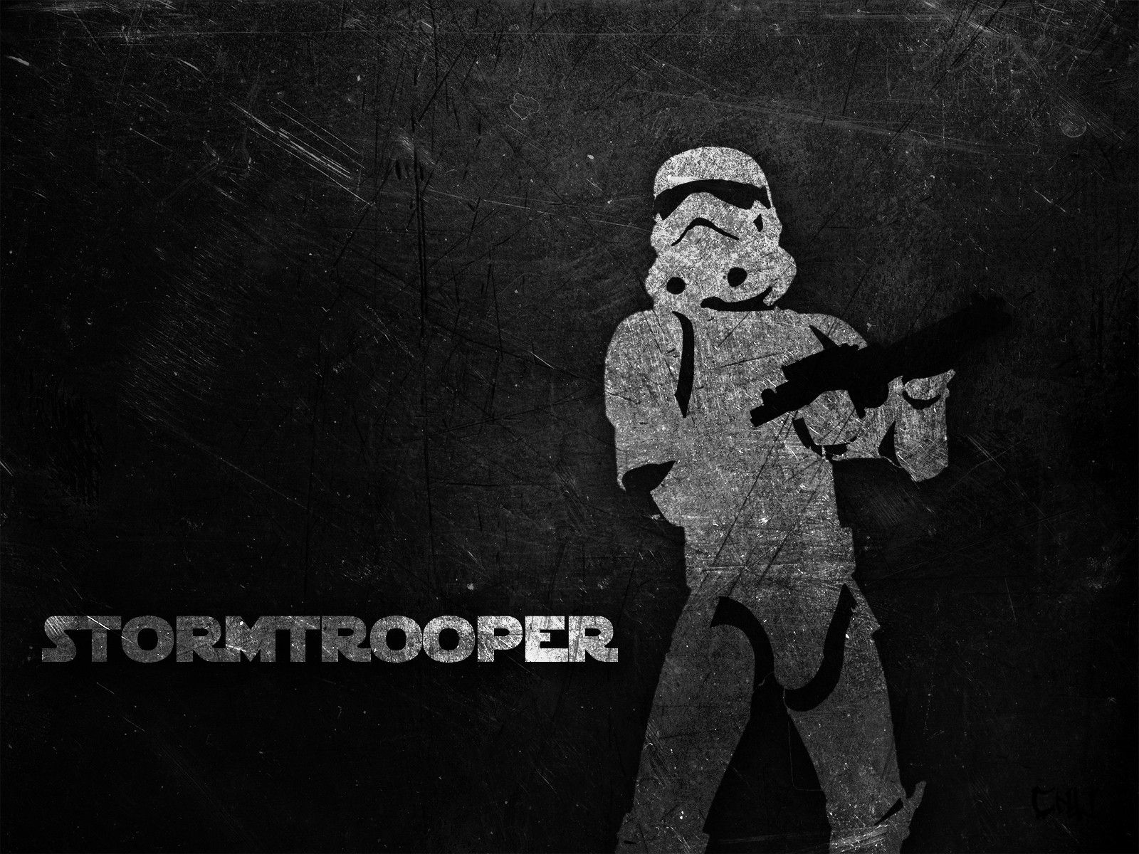 Stormtrooper Star Wars bianco nero, 1600x1200 HD, Laptop