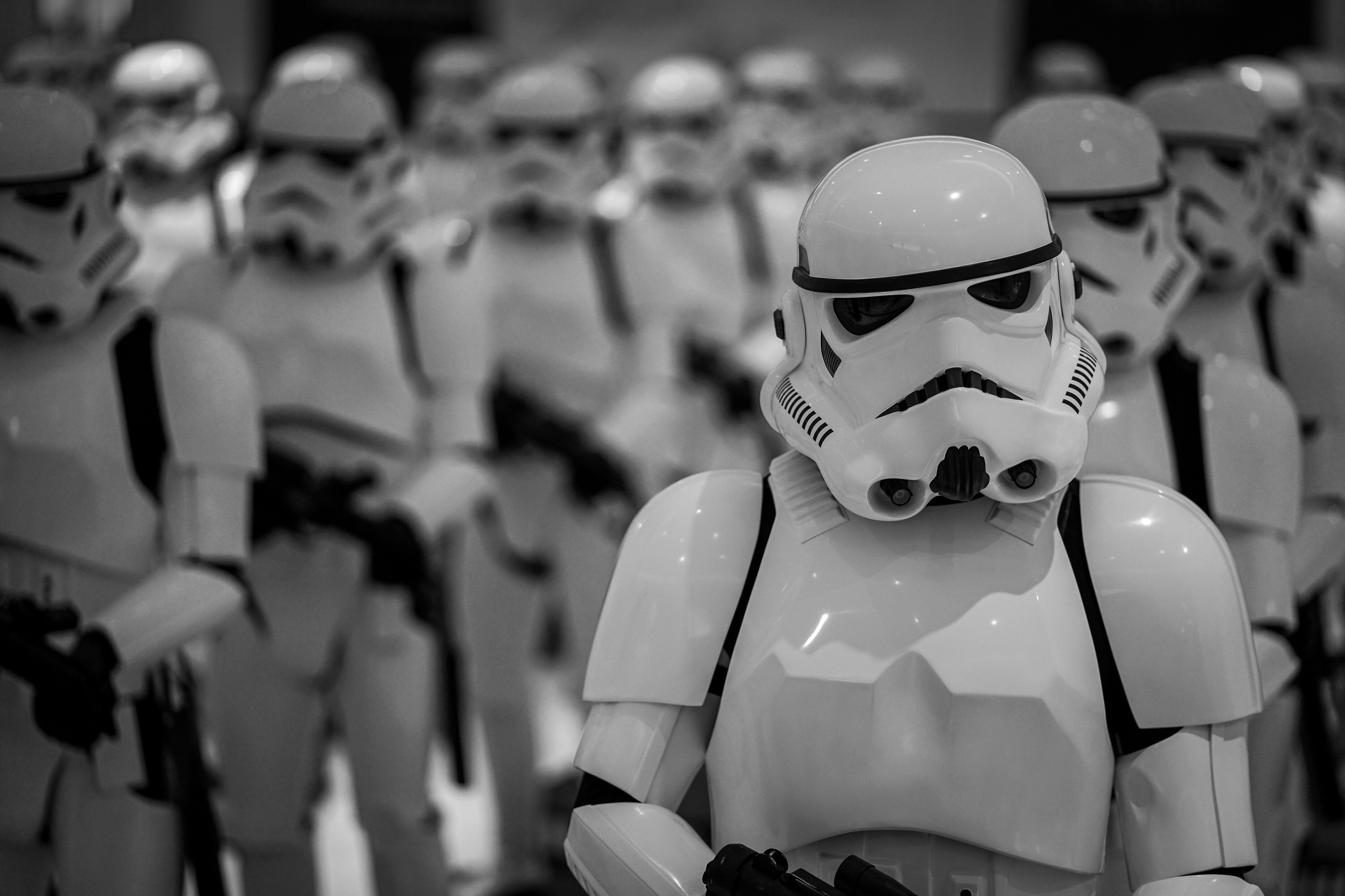 Stormtrooper Star Wars bianco nero, 6000x4000 UHD, PC 4K