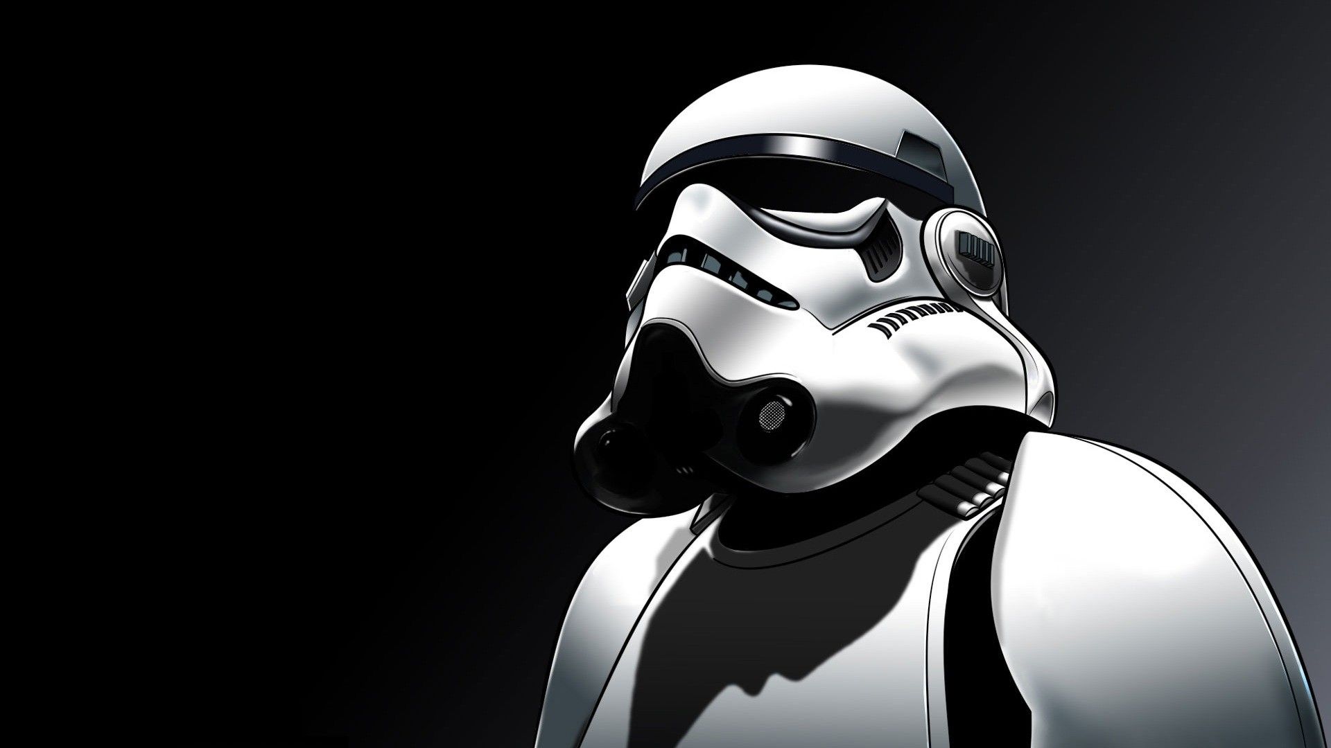 Stormtrooper Star Wars bianco nero, 1920x1080 Full HD, PC Desktop