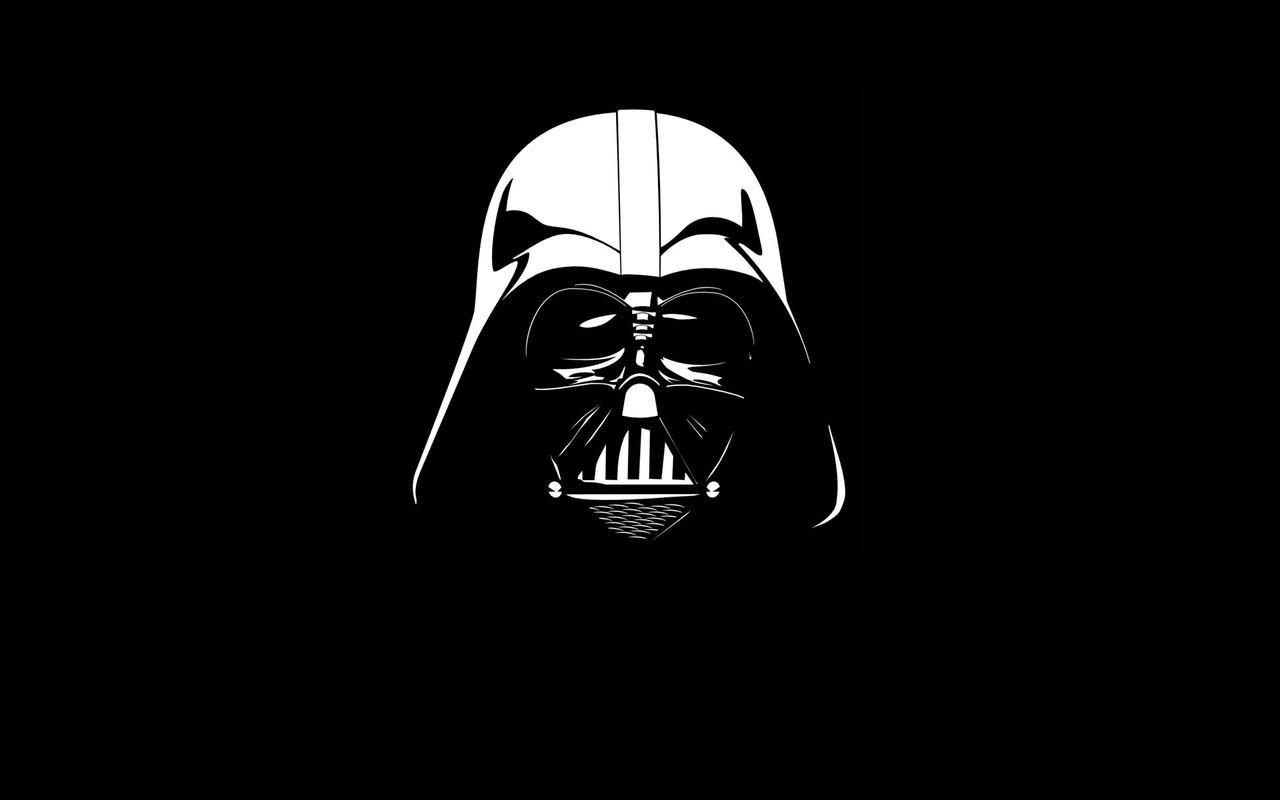 Darth Vader casco bianco nero, 1280x800 HD, Desktop