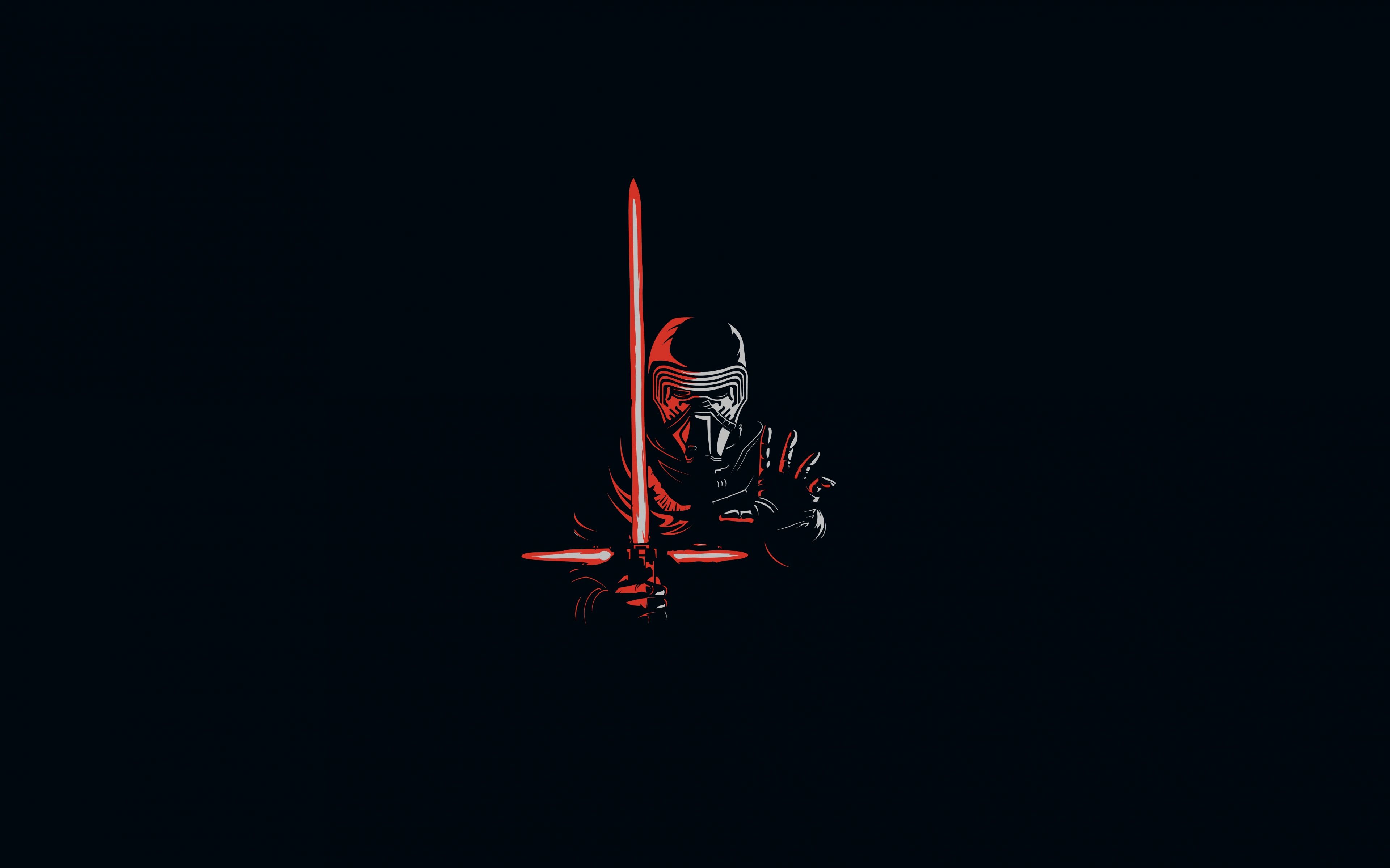 Kylo Ren minimalista spada laser, 3840x2400 4K, Desktop 4K