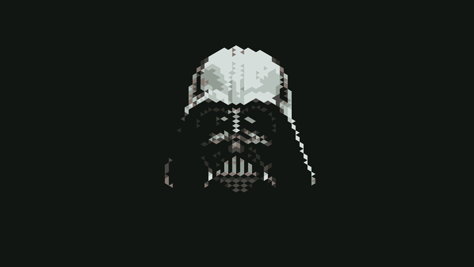 Darth Vader casco pixelato, 1920x1080 Full HD, PC Desktop