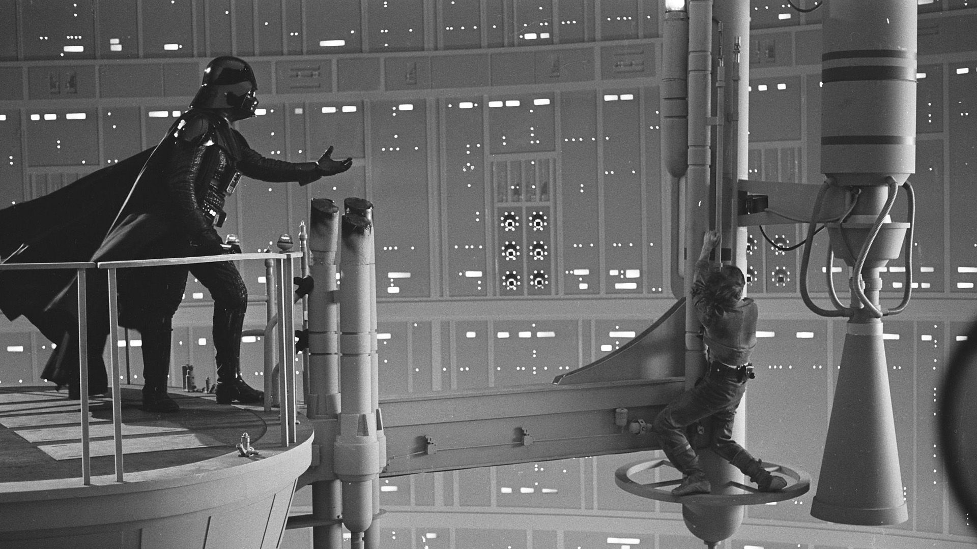 Darth Vader in bianco e nero, 1920x1080 1080p, PC