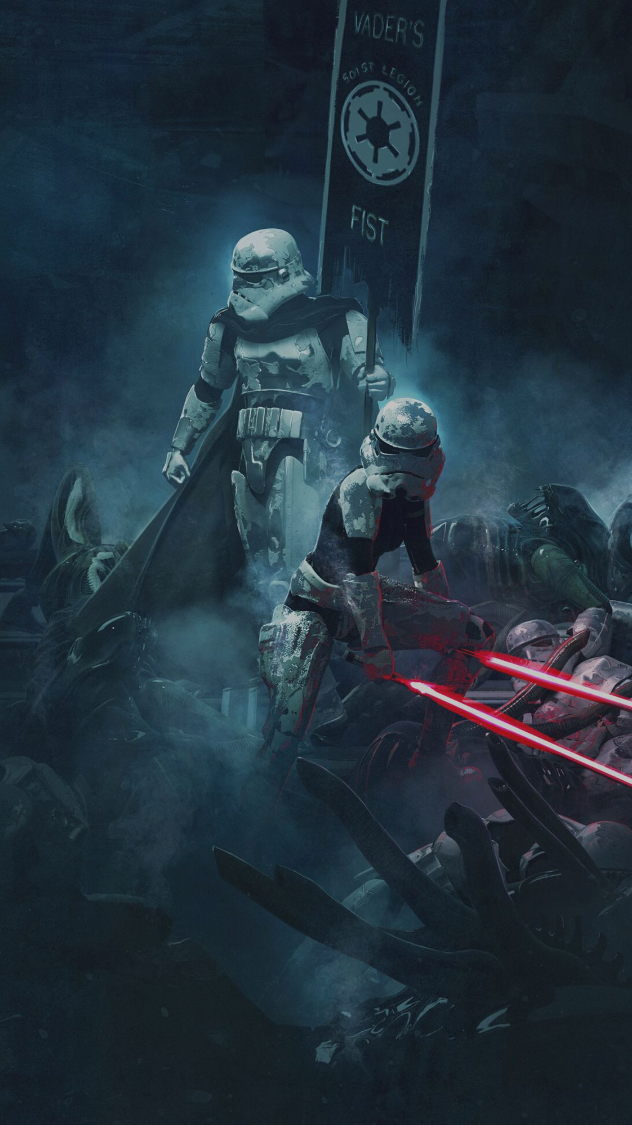 Stormtrooper con spada laser rossa, 1242x2208 Verticale, Xiaomi