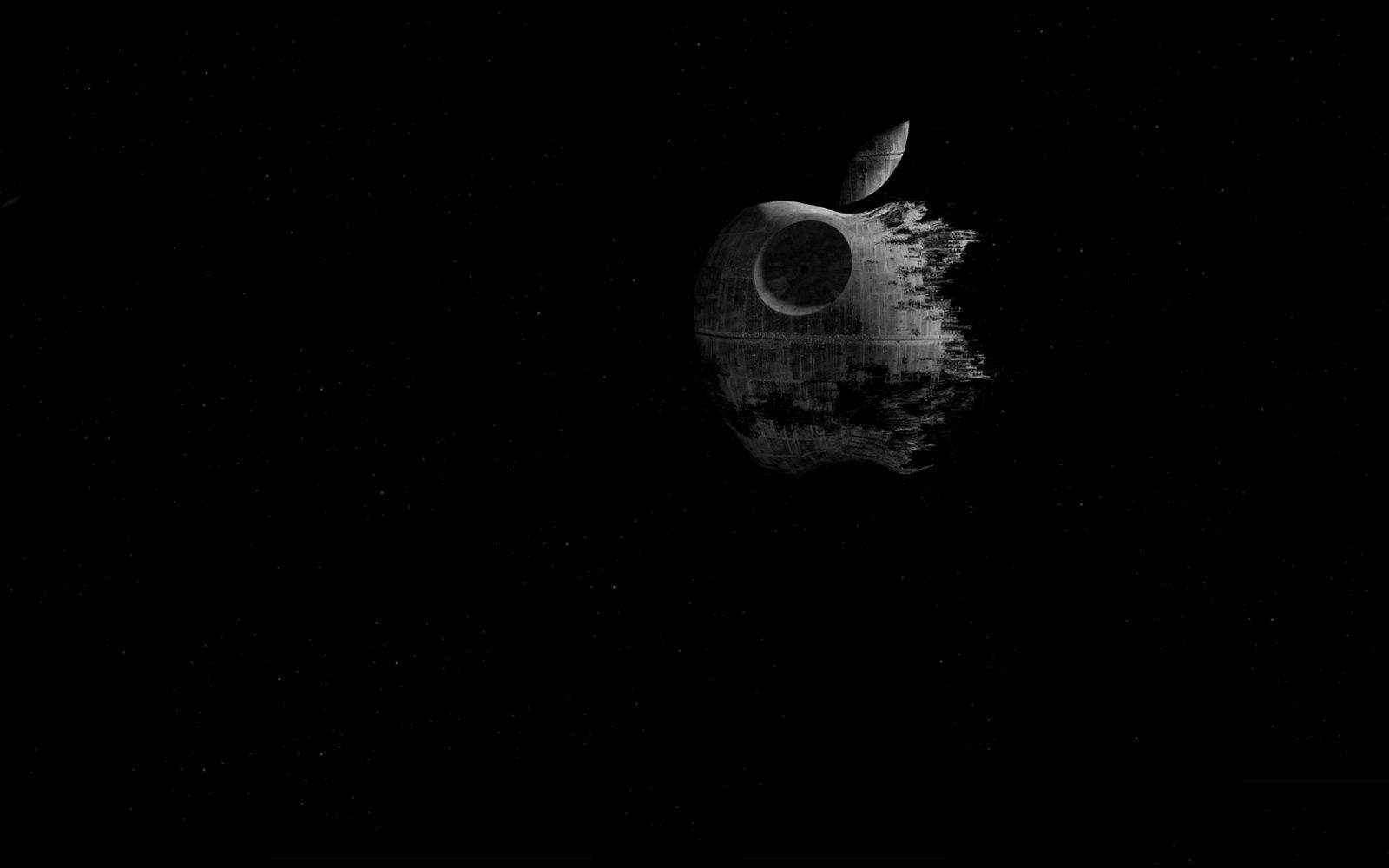 Death Star mela Apple, azienda tech, 1600x1000 HD, Desktop