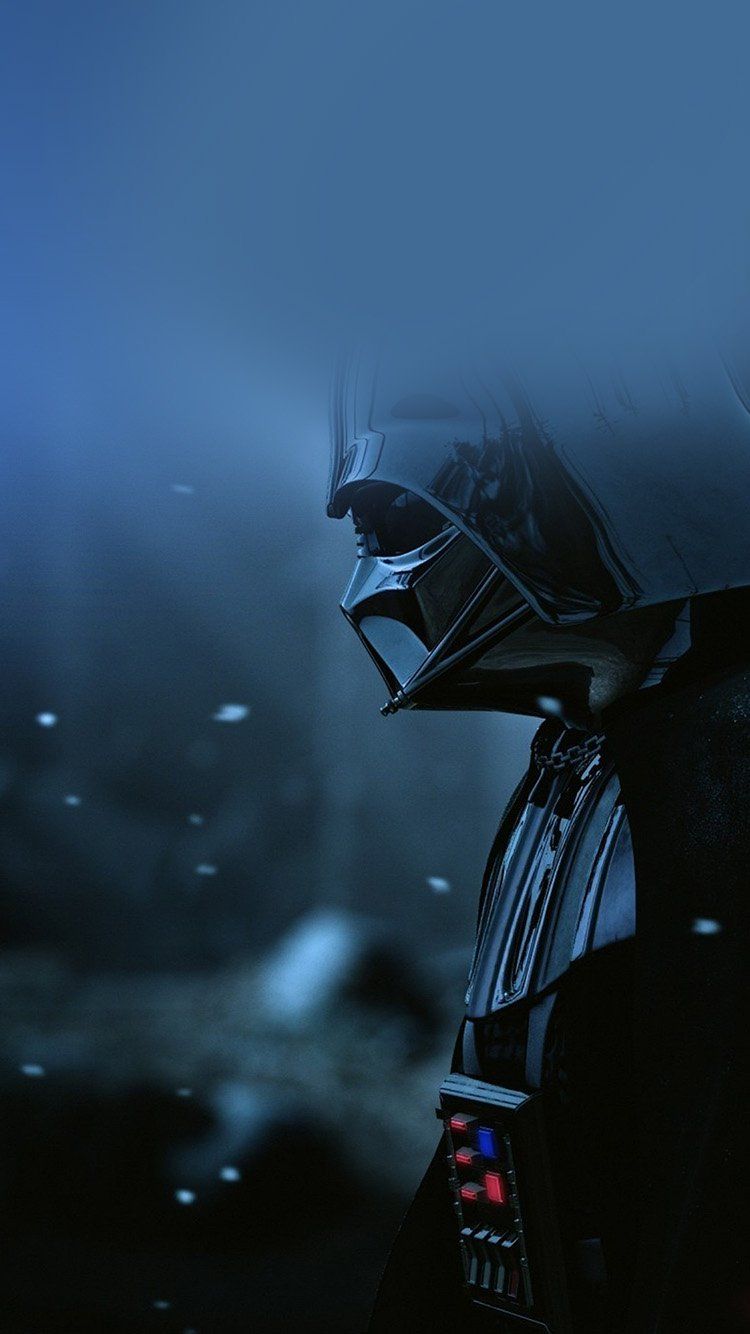 Darth Vader profilo blu, 750x1334 Verticale, Telefono