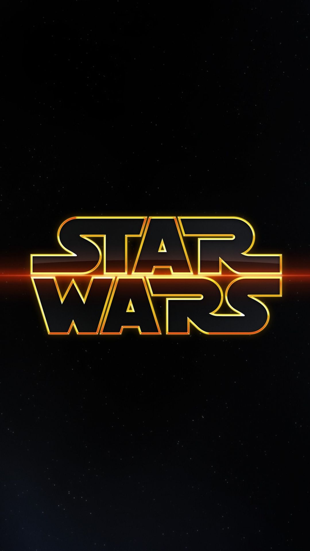 Logo Star Wars dorato, 1080x1920 Full HD Verticale, iPhone