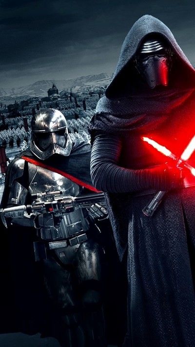 Kylo Ren e Captain Phasma, 695x1236 Full HD Verticale, iPhone