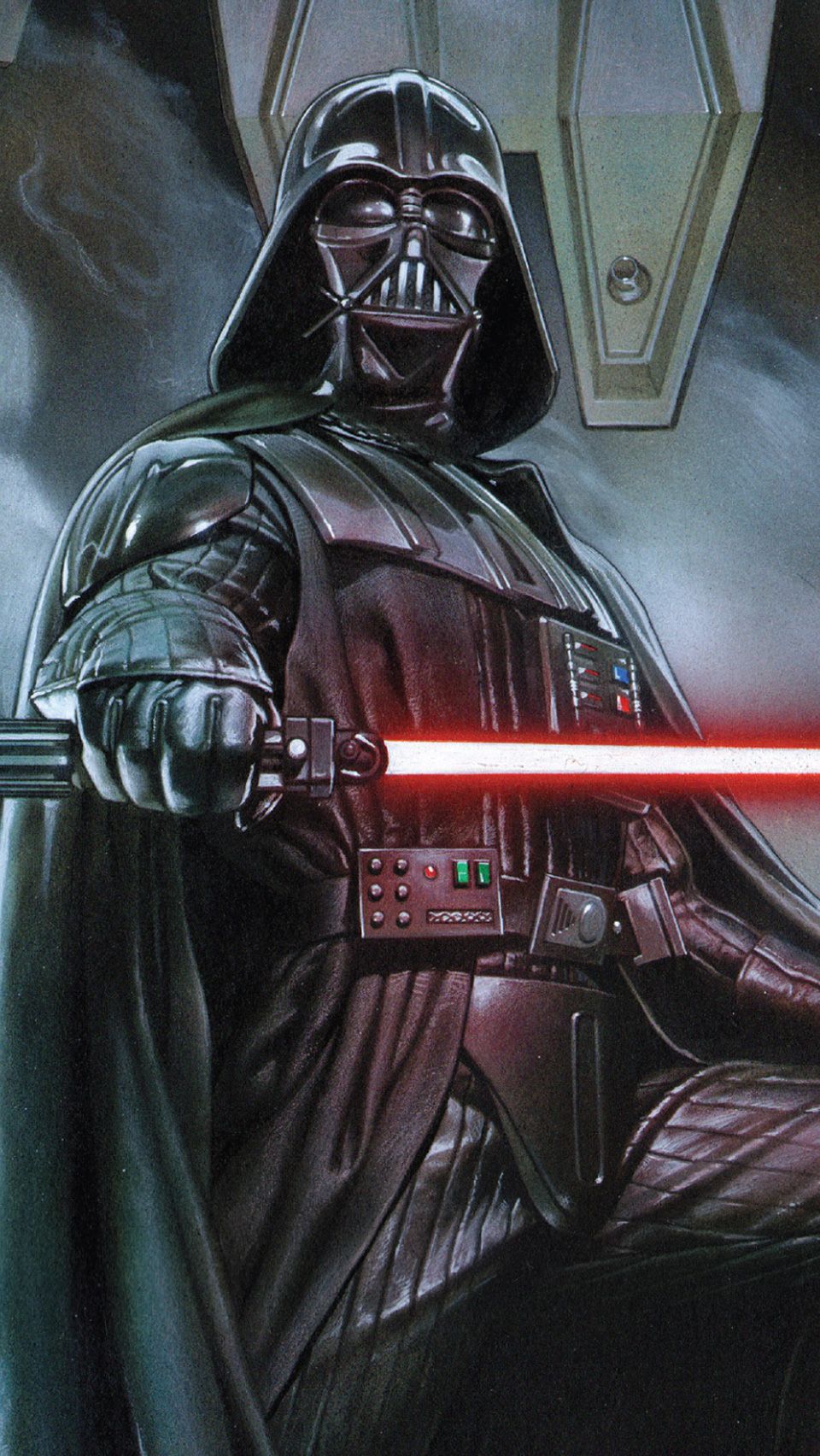 Darth Vader spada laser rossa, 960x1704 Full HD Verticale, Smartphone