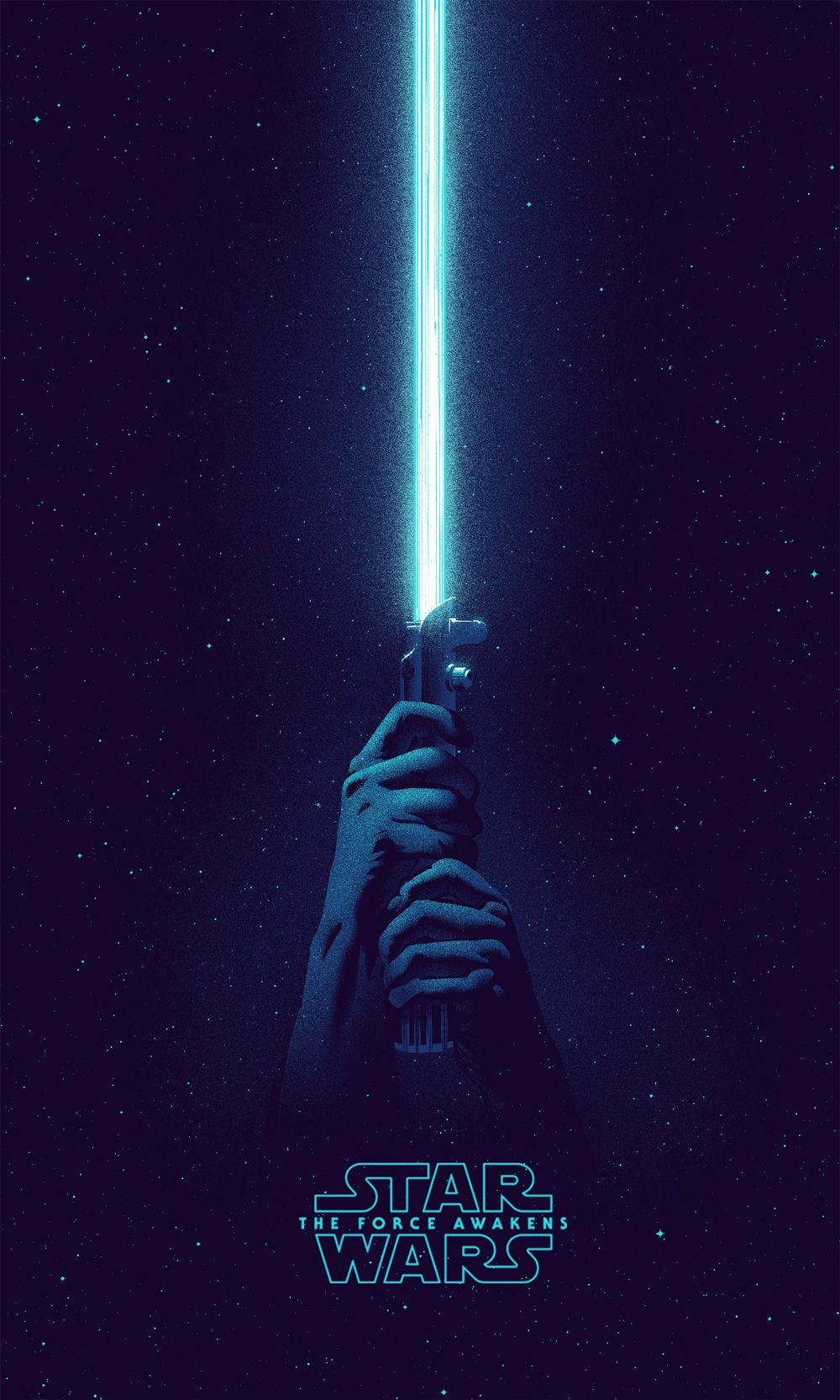 Spada laser blu Star Wars, saga fantascientifica, 1000x1666 Verticale, Mobile