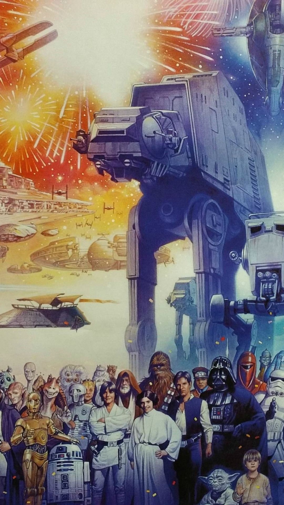 Personaggi Star Wars battaglia Hoth, 1080x1920 Verticale, Samsung Galaxy