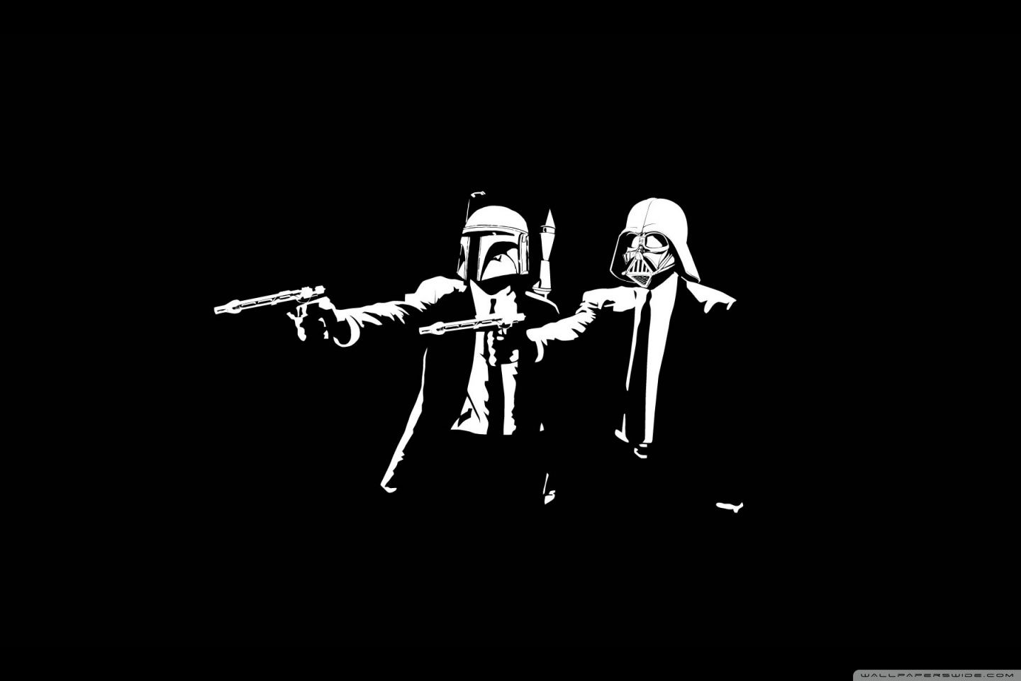 Boba Fett e Darth Vader Pulp Fiction, 1440x960 720p, PC