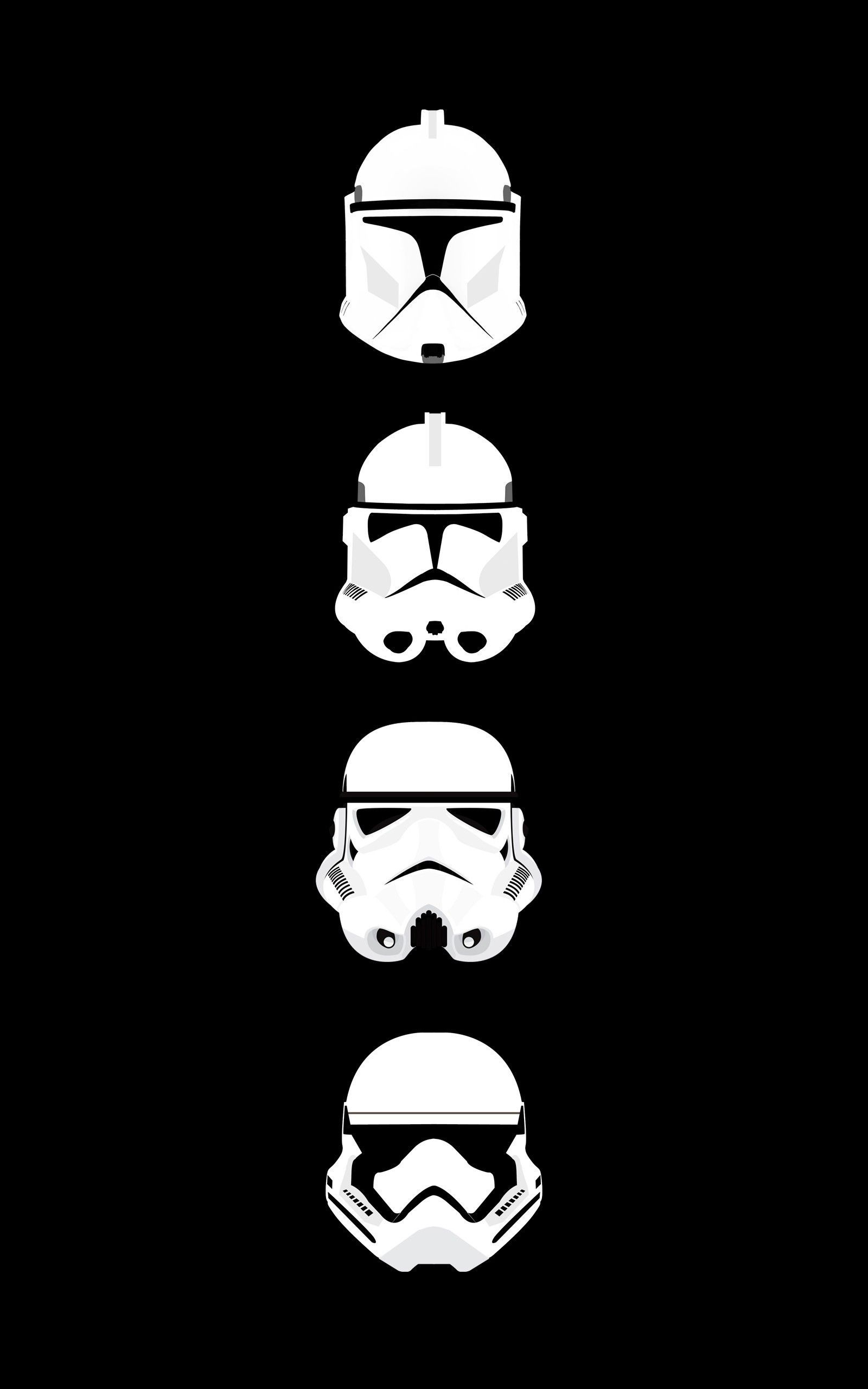 Elmetti Stormtrooper Star Wars, Jedi, 1600x2560 Full HD Verticale, Smartphone