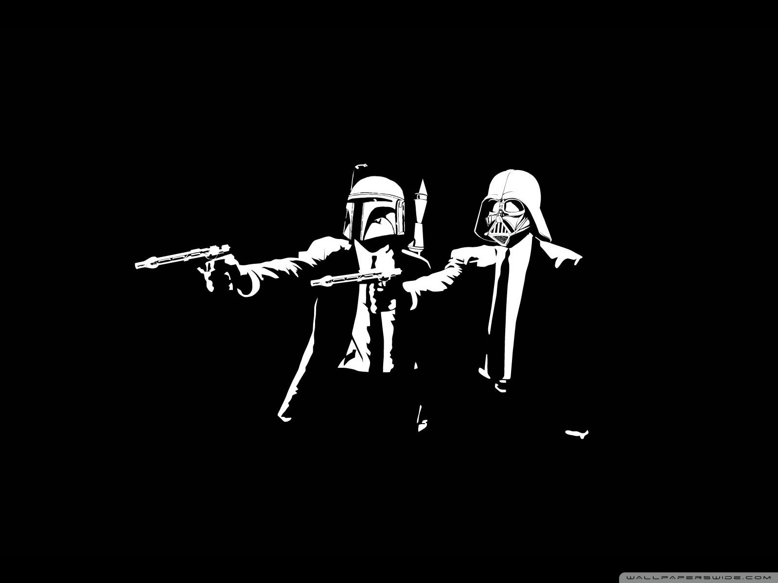 Boba Fett e Darth Vader stile Pulp Fiction, 1600x1200 HD Ready, PC