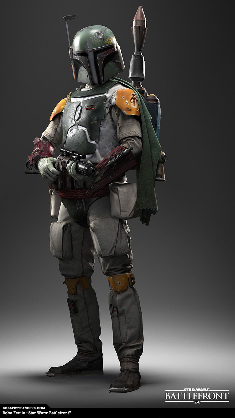 Boba Fett Star Wars Battlefront, 750x1334 Verticale, iPhone Pro Max