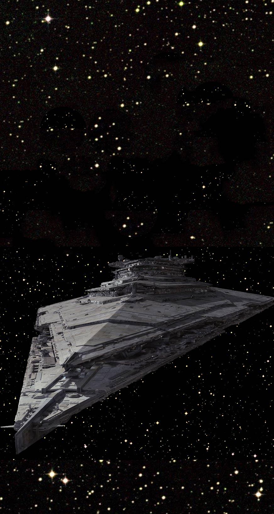 Star Destroyer nello spazio, Terraria, 872x1634 Full HD Verticale, iPhone Pro