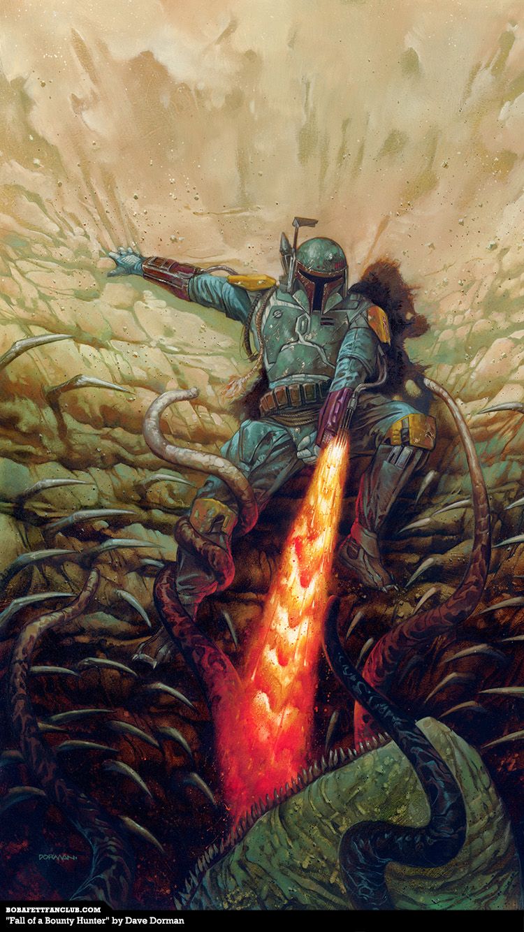 Boba Fett con lanciafiamme, 750x1334 Verticale, iPhone Pro