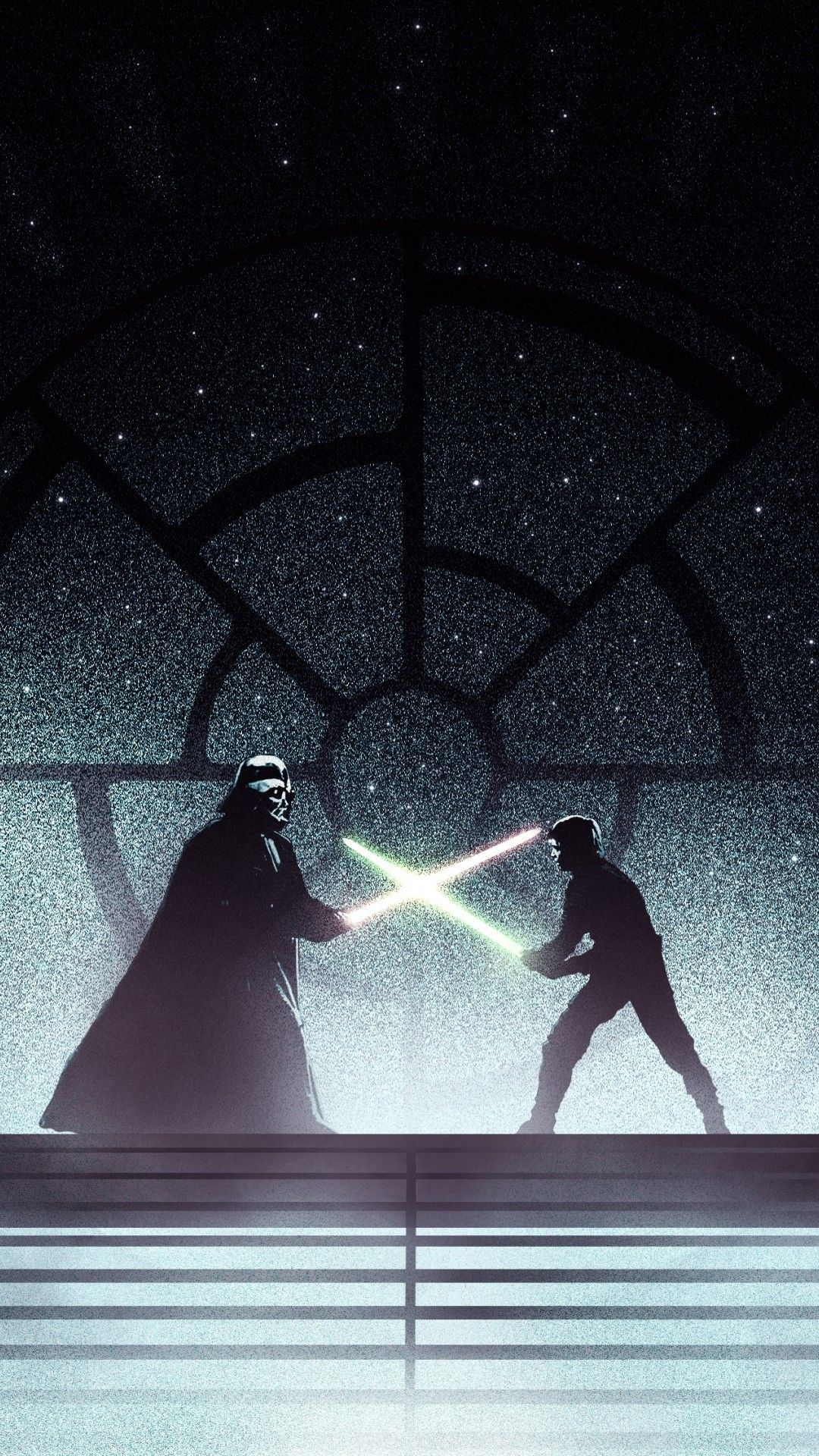 Darth Vader duello spade laser, 1080x1920 Verticale, iPhone Air