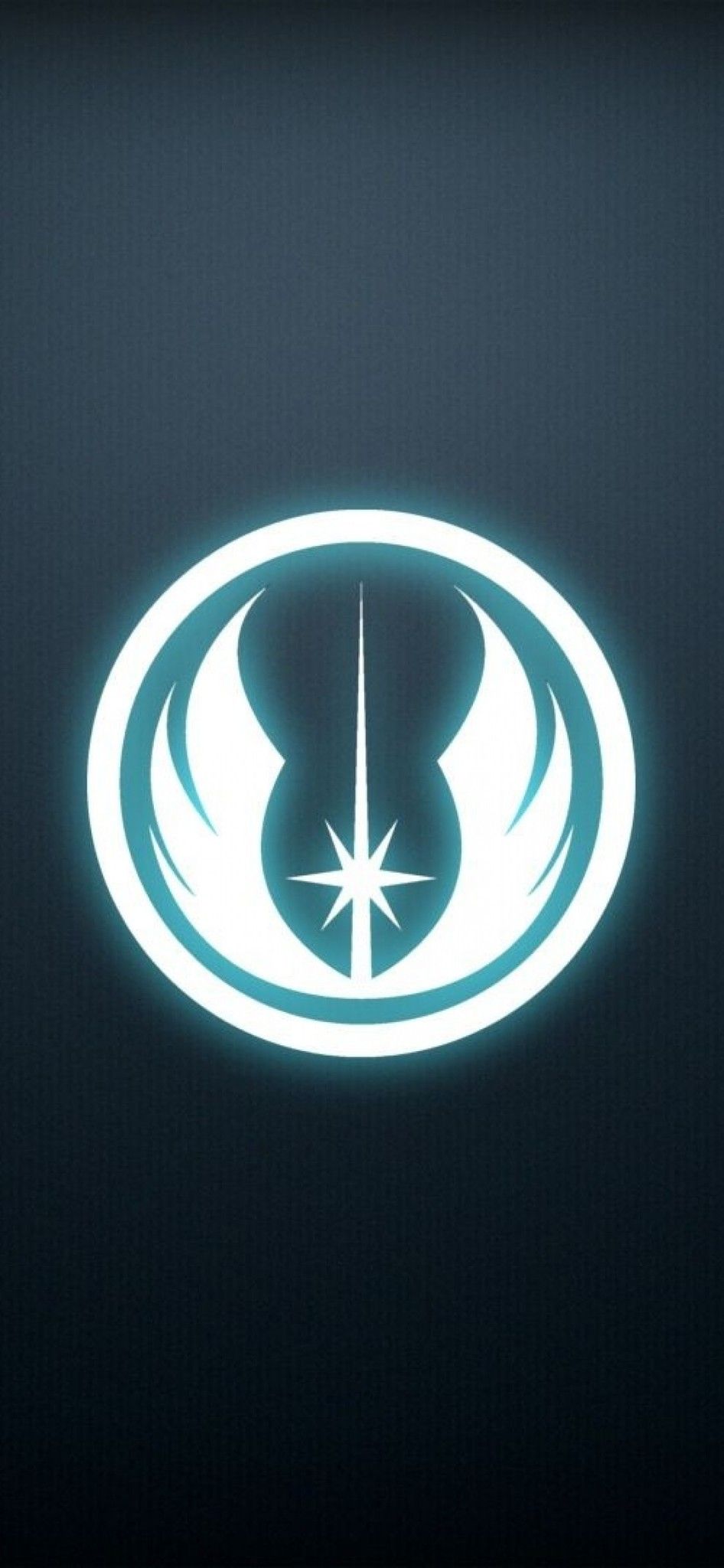 Simbolo Ordine Jedi luminoso, 946x2048 Verticale, iPhone Pro Max