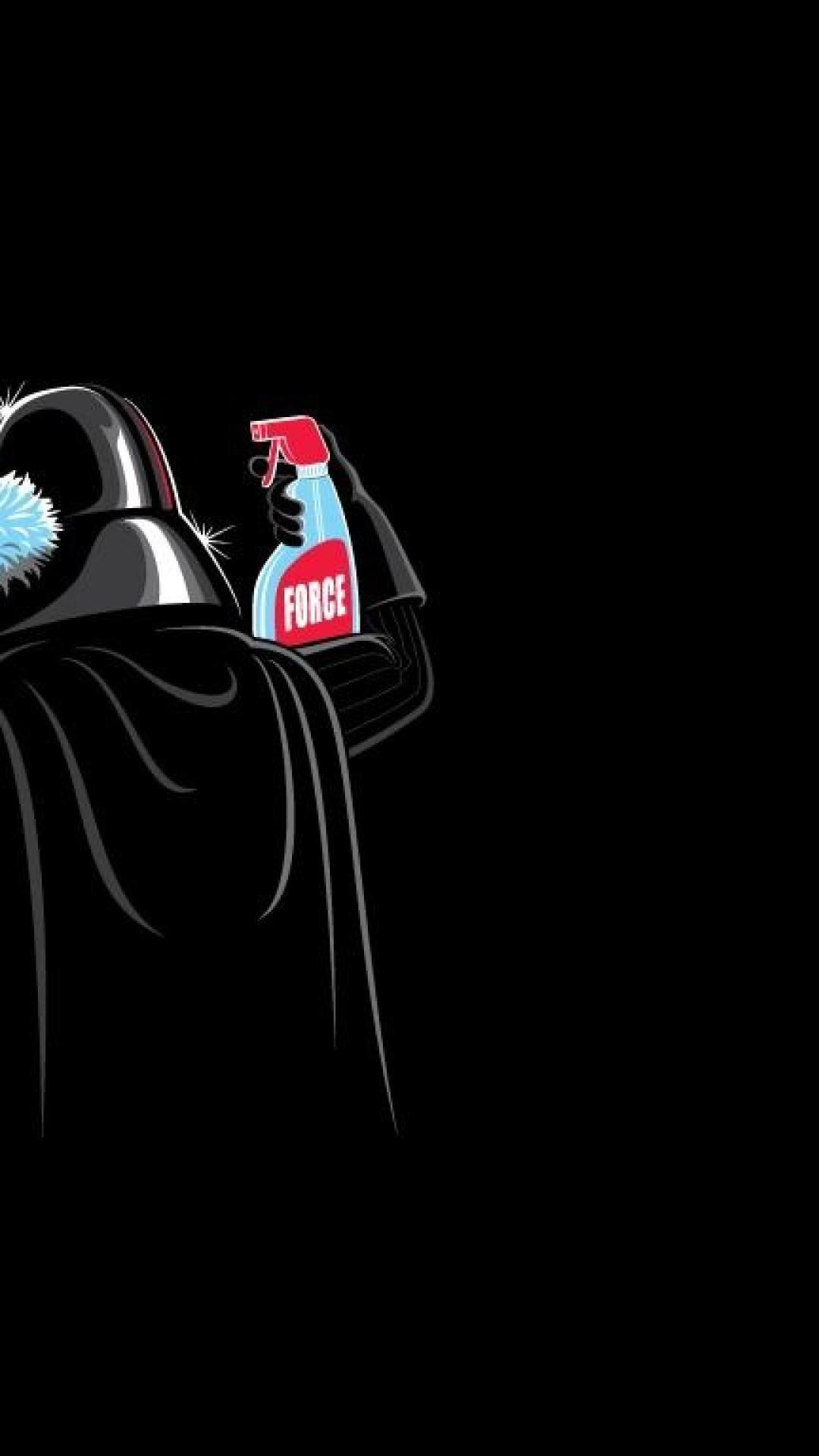 Darth Vader spray Force, 1080x1920 Full HD Verticale, iPhone Pro Max